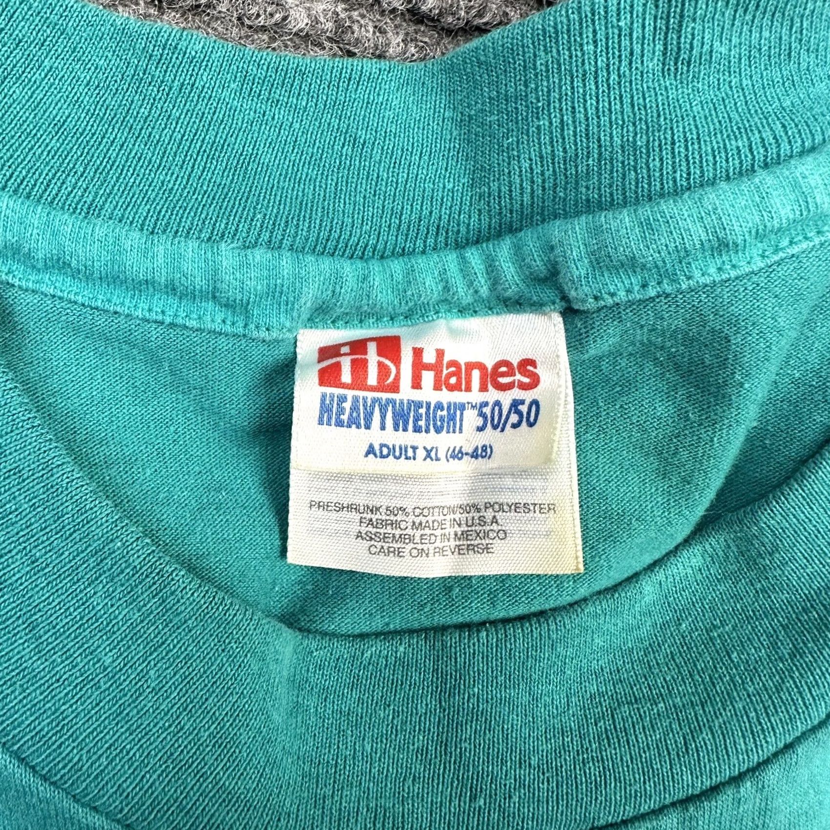 Hanes VINTAGE Stardek Concrete Coating Double Sided T Shirt Hanes 90s Adult XL Green Short Sleeve Crew Neck Men Size US XL / EU 56 / 4 - 2 Thumbnail