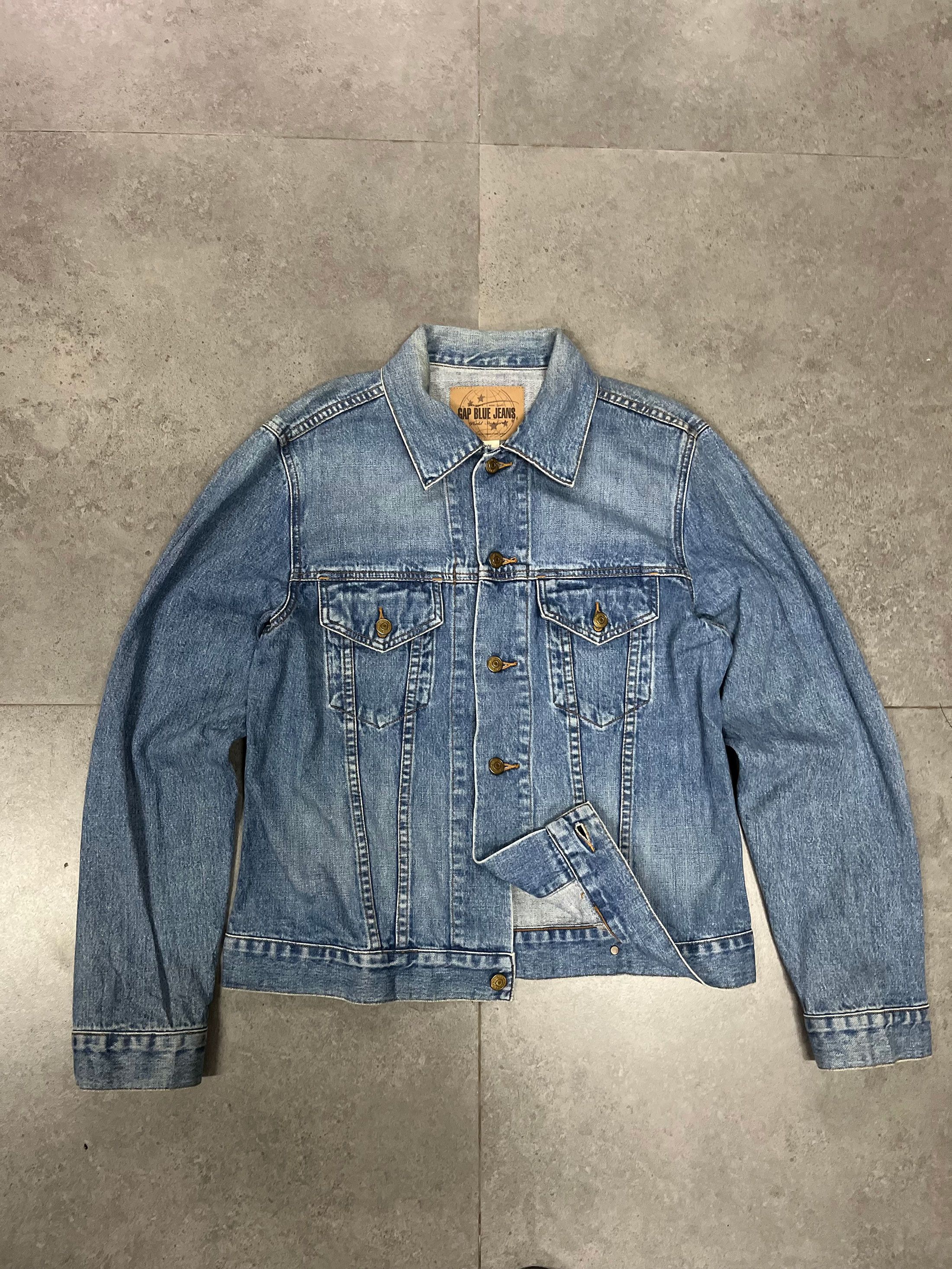 Gap Gap Blue Jeans Trucker Jacket Size US M / EU 48-50 / 2 - 1 Thumbnail