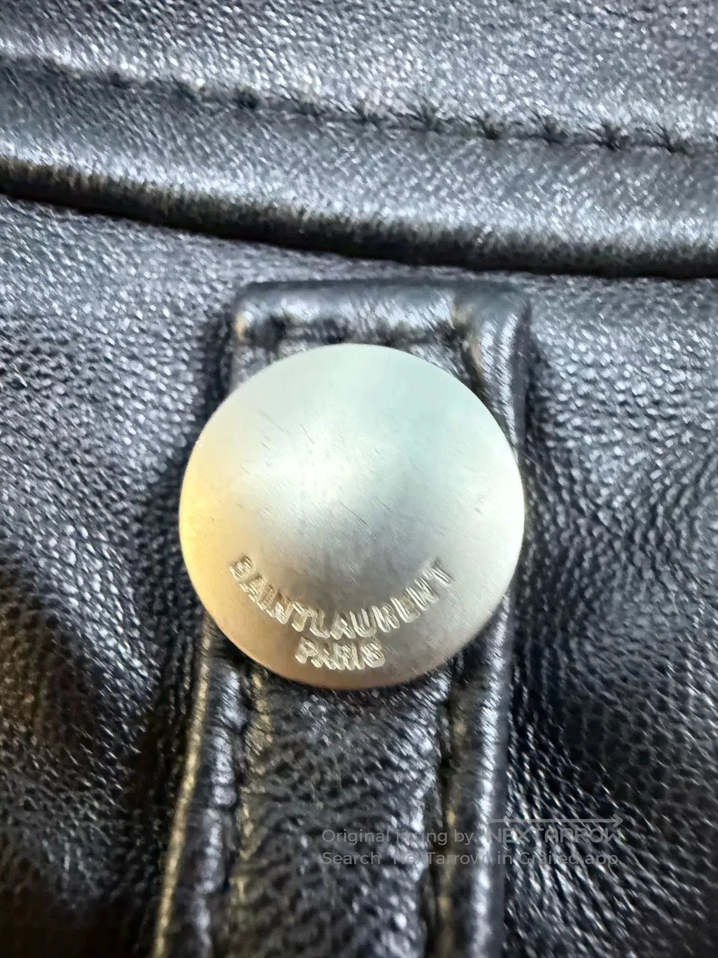 Yves Saint Laurent Saint Laurent Women’s Leather Biker Jacket. Size L / US 10 / IT 46 - 8 Thumbnail
