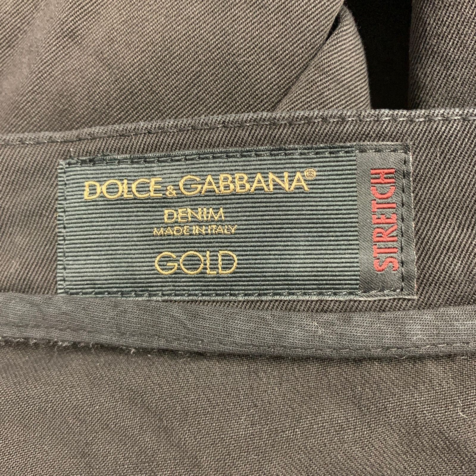 Dolce & Gabbana DOLCE & GABBANA Black Cotton Blend Jean Cut Casual Pants Size US 36 / EU 52 - 6 Thumbnail