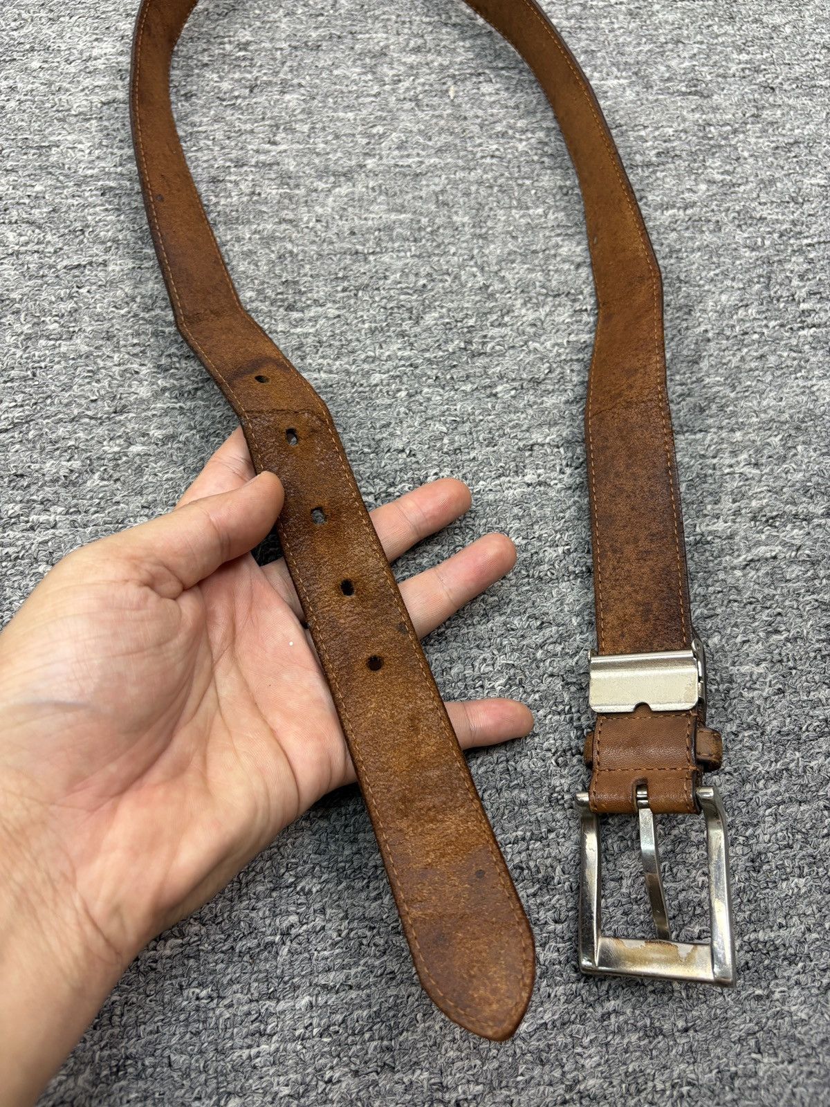 Yohji Yamamoto Vintage Sacsny Y’Saccs by Yohji Yamamoto Leather Belt Size ONE SIZE - 6 Thumbnail