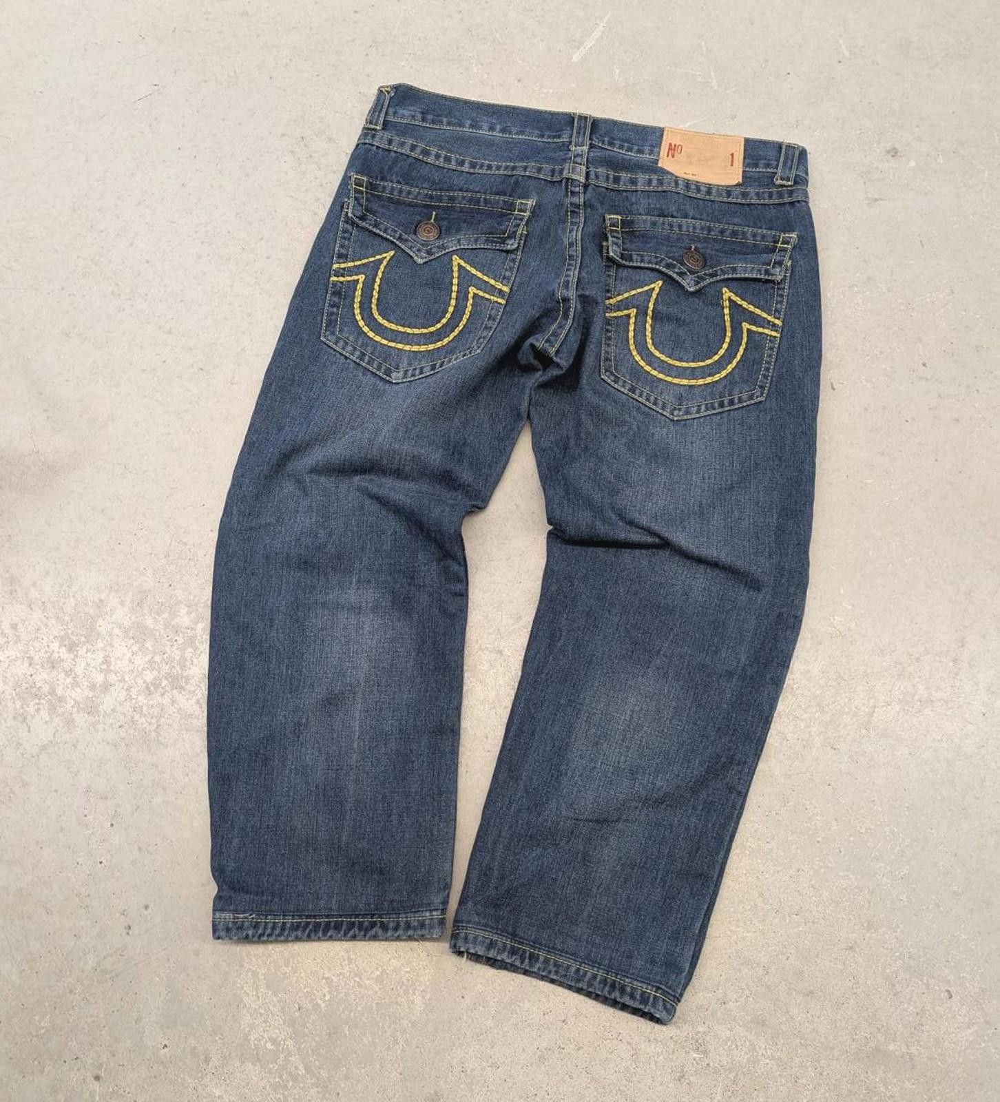 True Religion Vintage Y2K True Religion Billy Big T Wide Leg Baggy Jeans Size US 38 / EU 54 - 1 Thumbnail