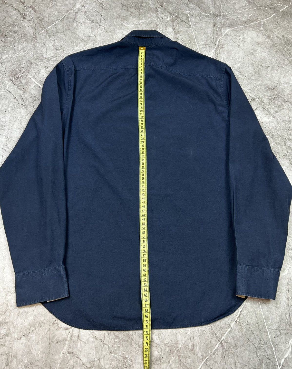 Burberry Burberry Brit Button Up Dark Blue Long Sleeve Nova Check Size US M / EU 48-50 / 2 - 20 Thumbnail