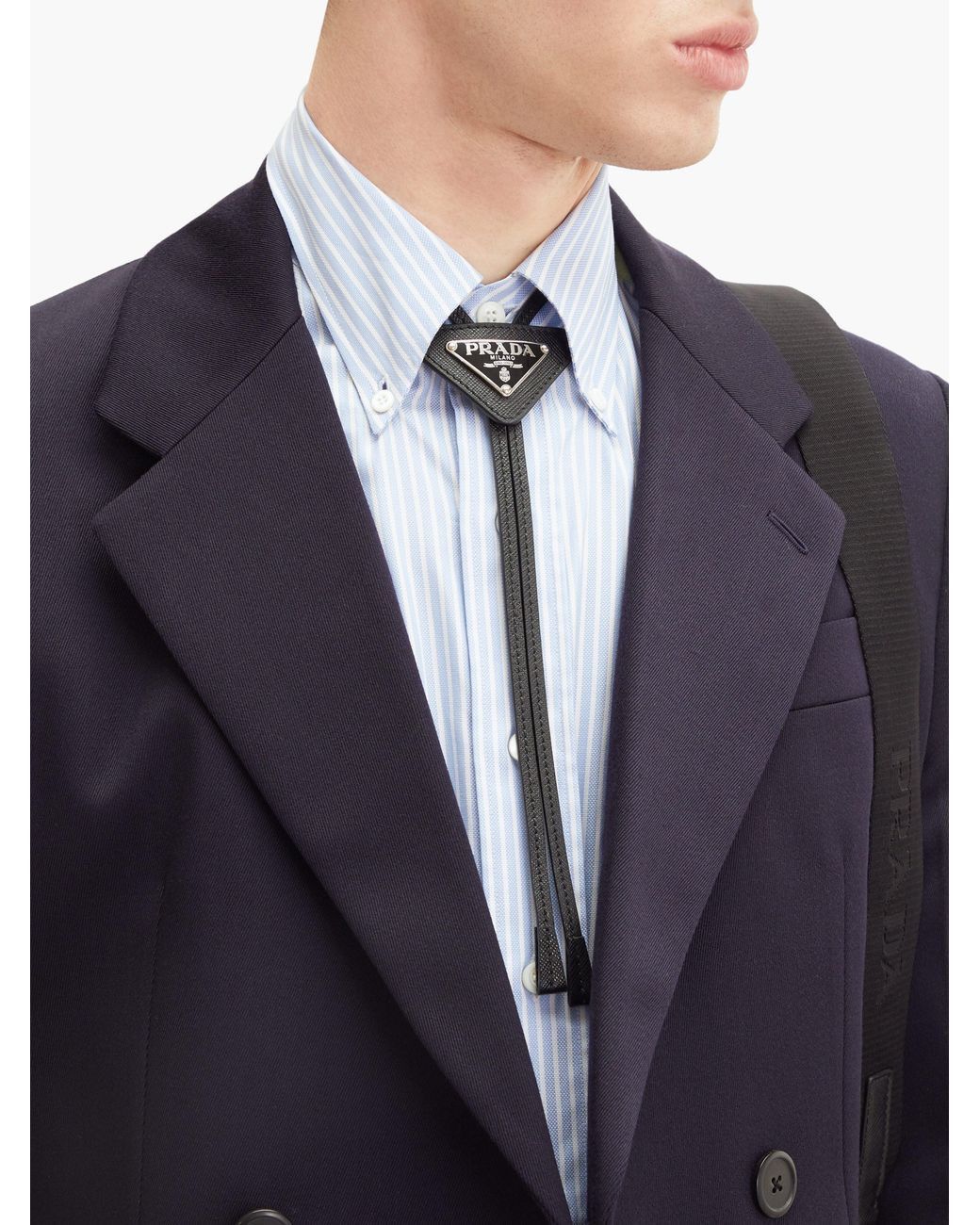 Prada Prada Saffiano Leather Bolo Tie Grailed