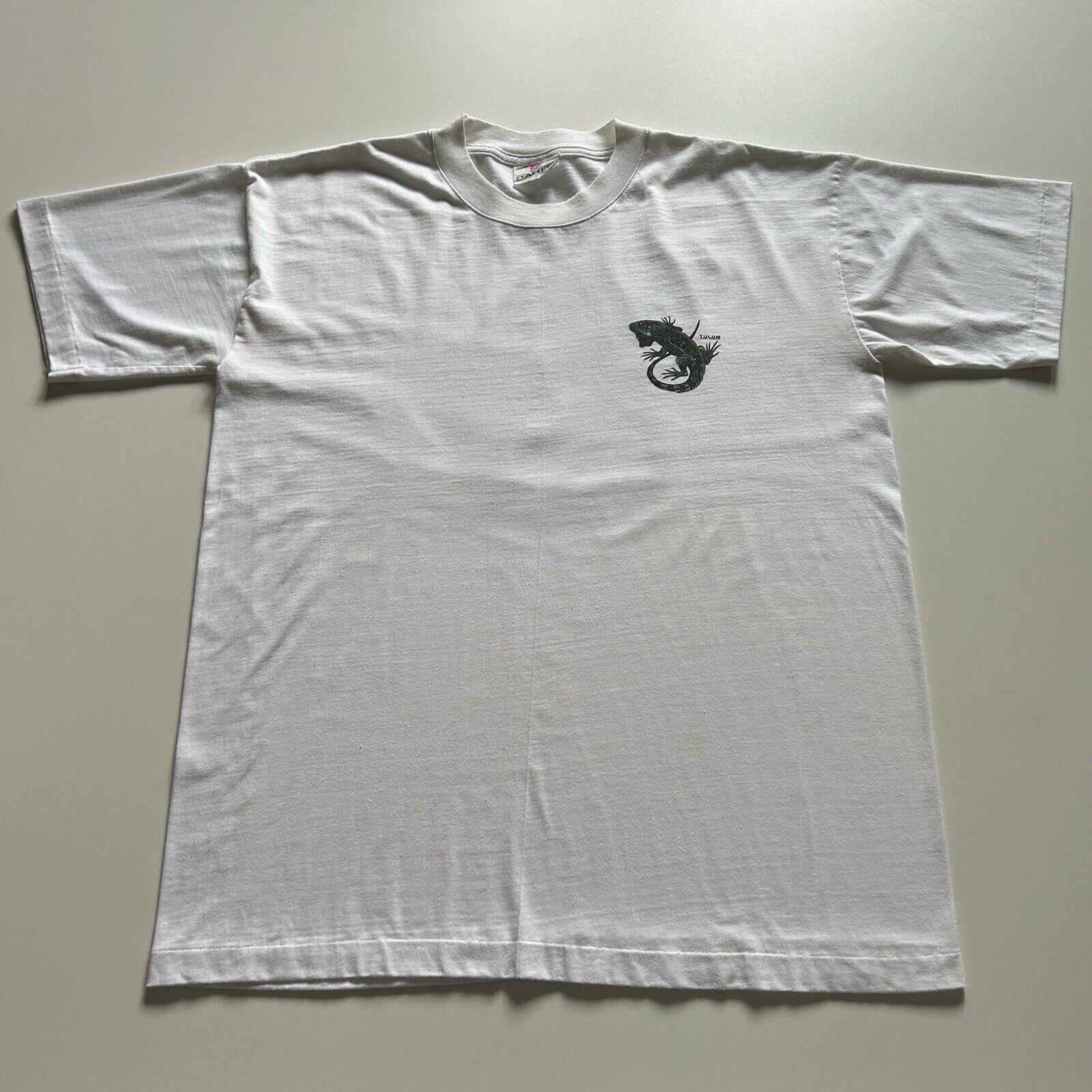 Vintage Vintage 90s Iguana Animal Art T Shirt XXL Single Stitched Size US XXL / EU 58 / 5 - 3 Thumbnail