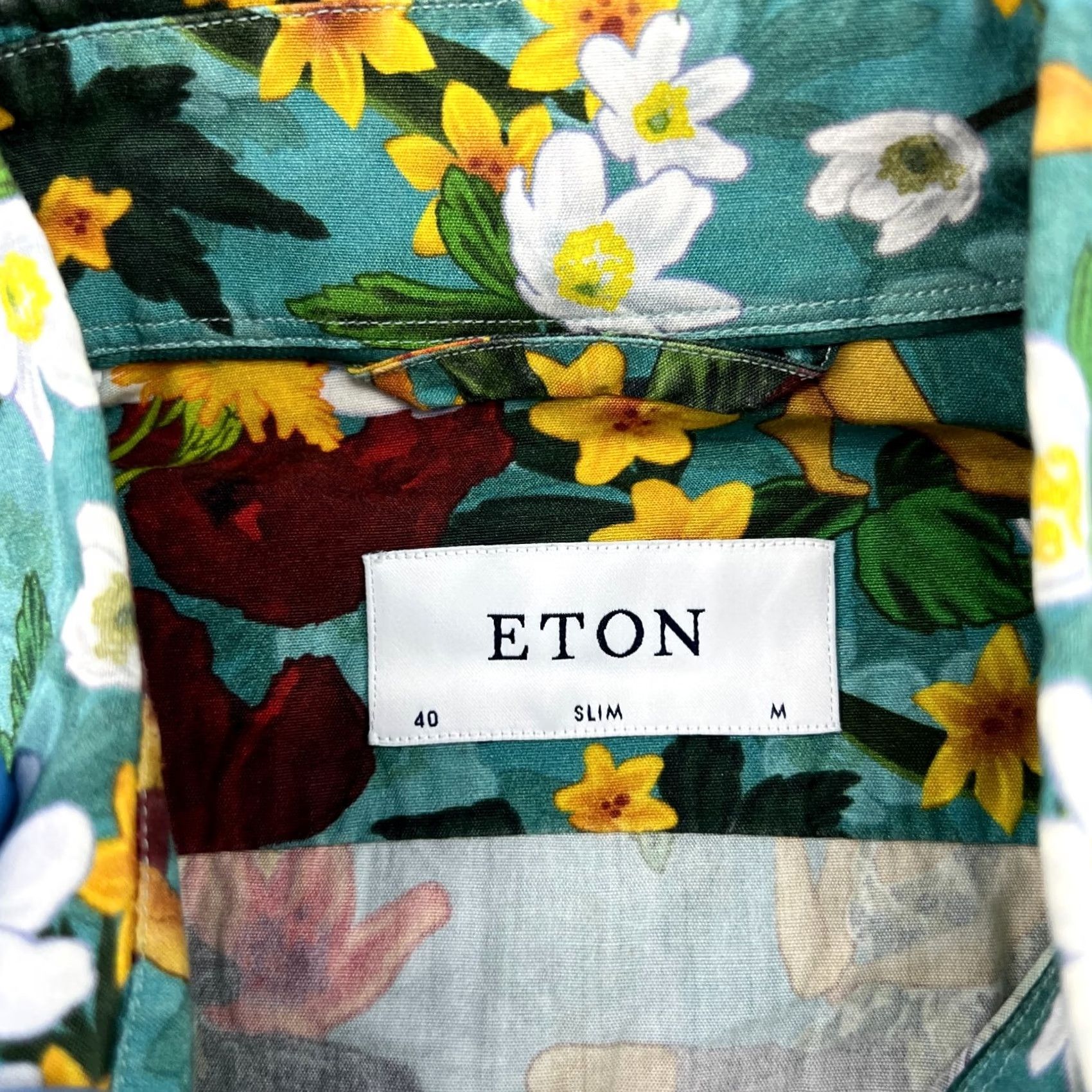 Eton ETON Button Down Shirt Mens Size 40 Medium Slim Floral AOP Hawaiian Shirt Size US L / EU 52-54 / 3 - 7 Thumbnail