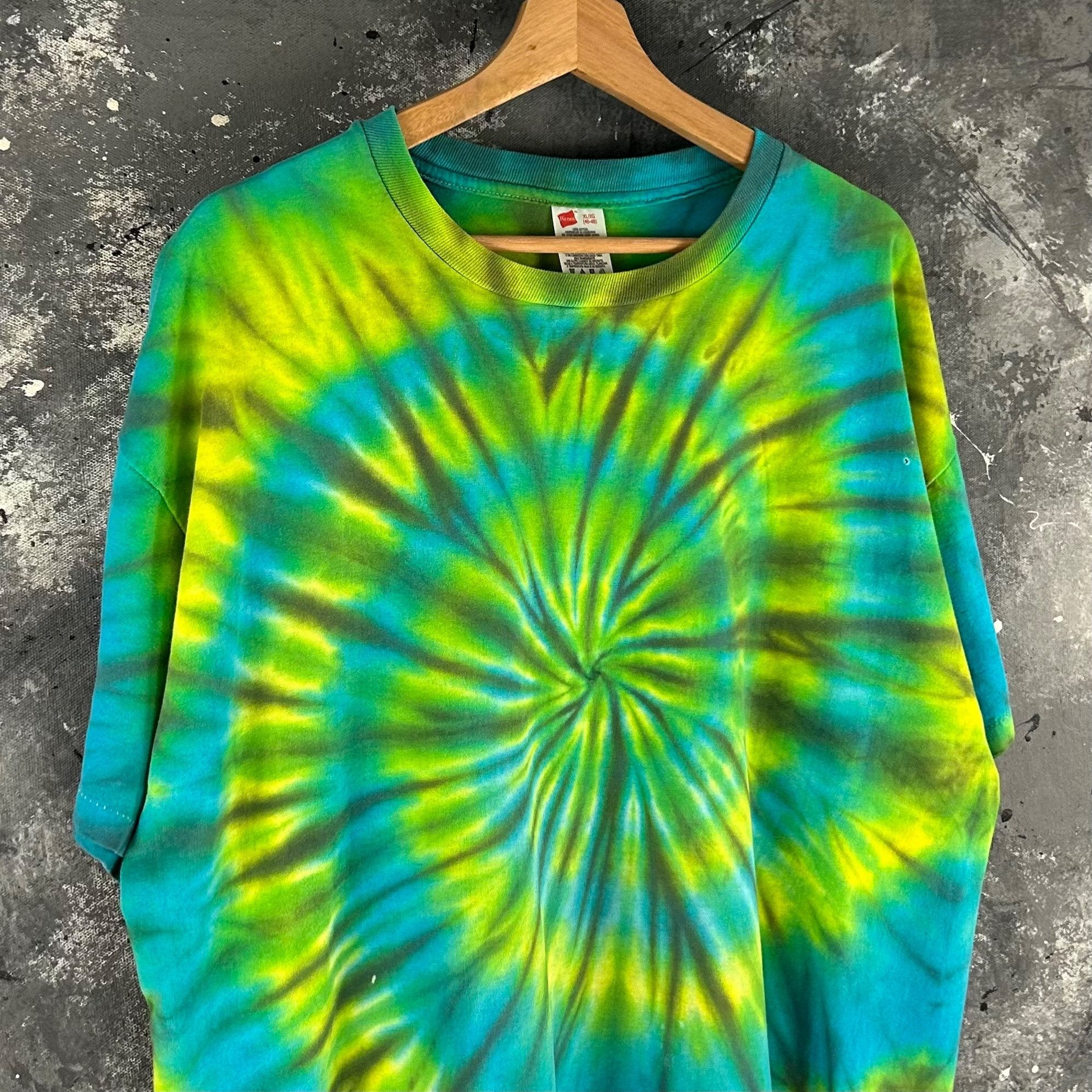 Hanes Vintage 1990’s Hanes Tie dye shirt Size US XL / EU 56 / 4 - 2 Thumbnail