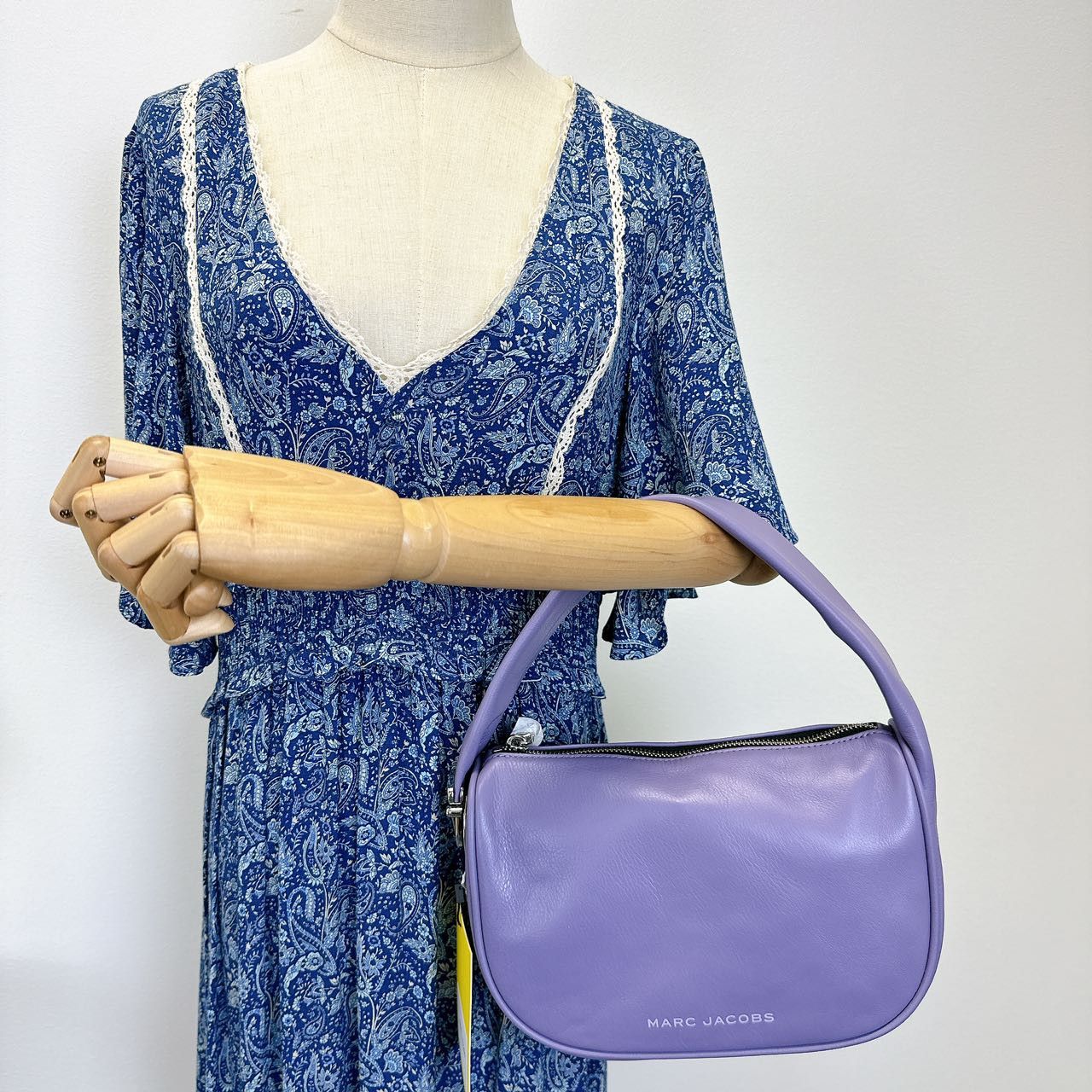 Marc Jacobs MARC JACOBS Purple Mini 'The Pushlock' Bag Size ONE SIZE - 1 Thumbnail