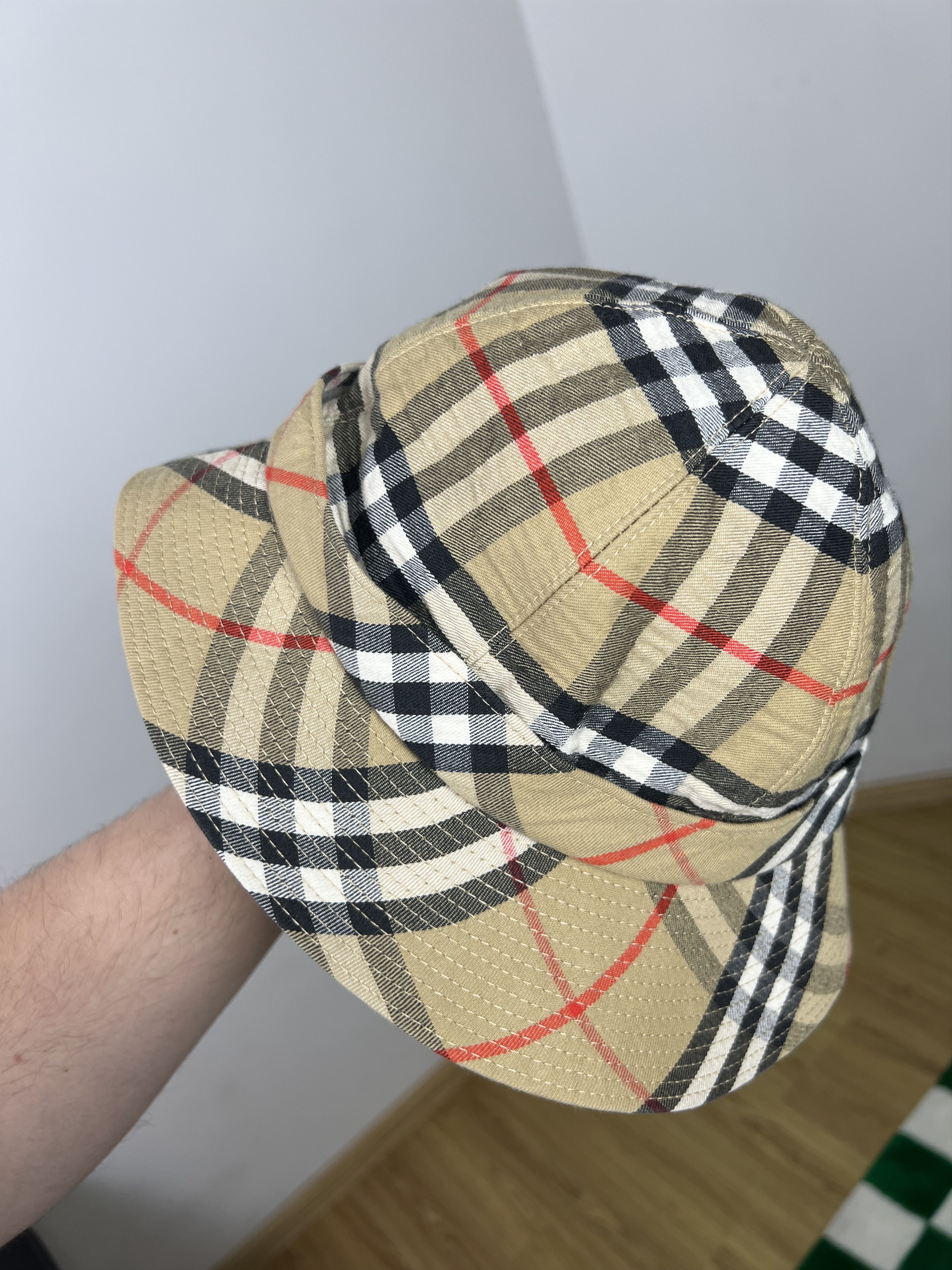 Burberry Burberry’s 90s Vintage Nova check Panama hat Size ONE SIZE - 7 Thumbnail