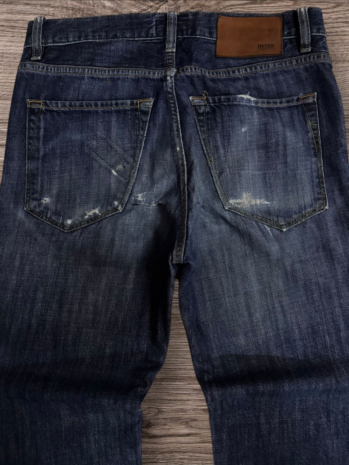 Hugo Boss Vintage BOSS by Hugo Boss Distressed Jeans Size US 29 - 5 Thumbnail