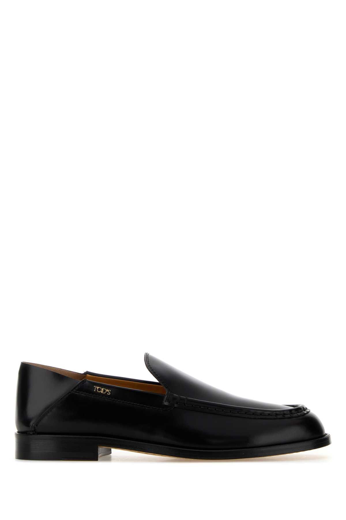 Tod's Black Leather Loafers Size US 8 / IT 38 - 1 Thumbnail