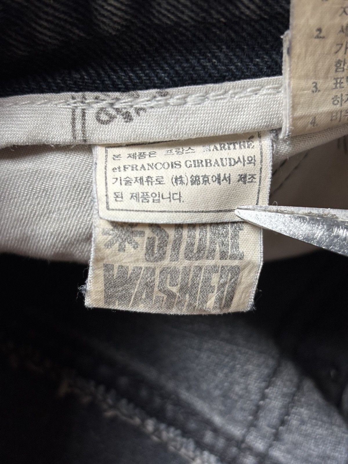 Marithe + Francois Girbaud 2000s Marithe Francois Girbaud Stone Washed Dirty Jeans Size US 30 / EU 46 - 10 Thumbnail