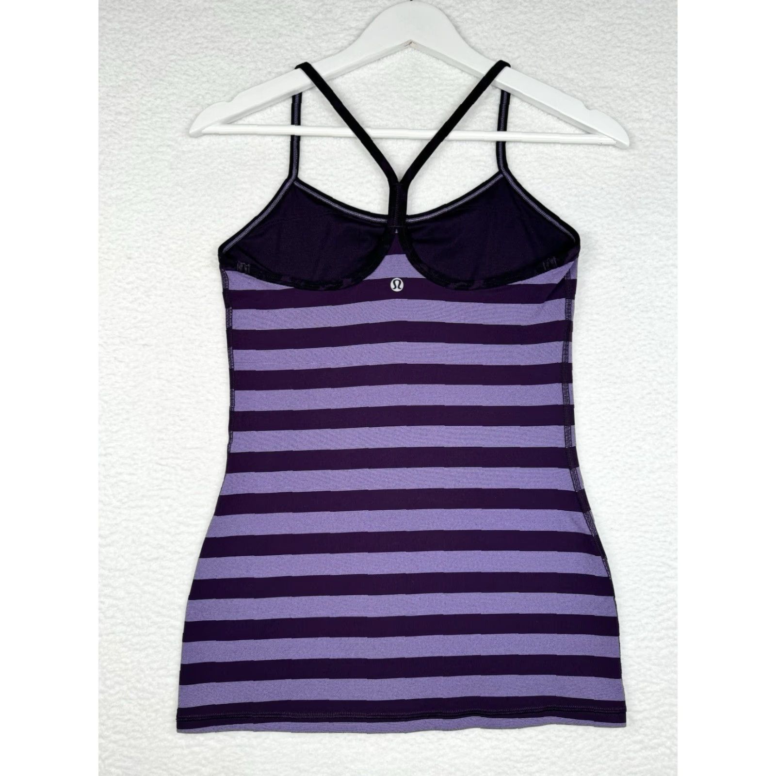 Lululemon Lululemon Power Y Tank Top - Purple Stripe - Women's 9 - Tank - Activewear - Power Y - Purple - XS? Wait Size M / US 6-8 / IT 42-44 - 2 Thumbnail