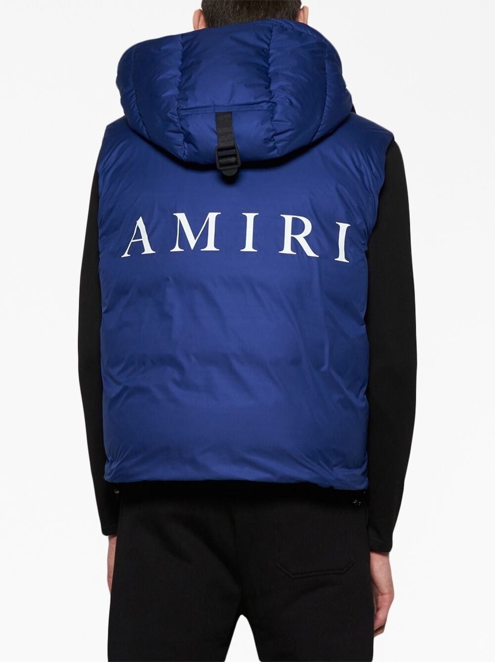 Amiri o1w1db11224 Logo-Embroidery Padded Gilet in Blue Size US S / EU 44-46 / 1 - 5 Thumbnail