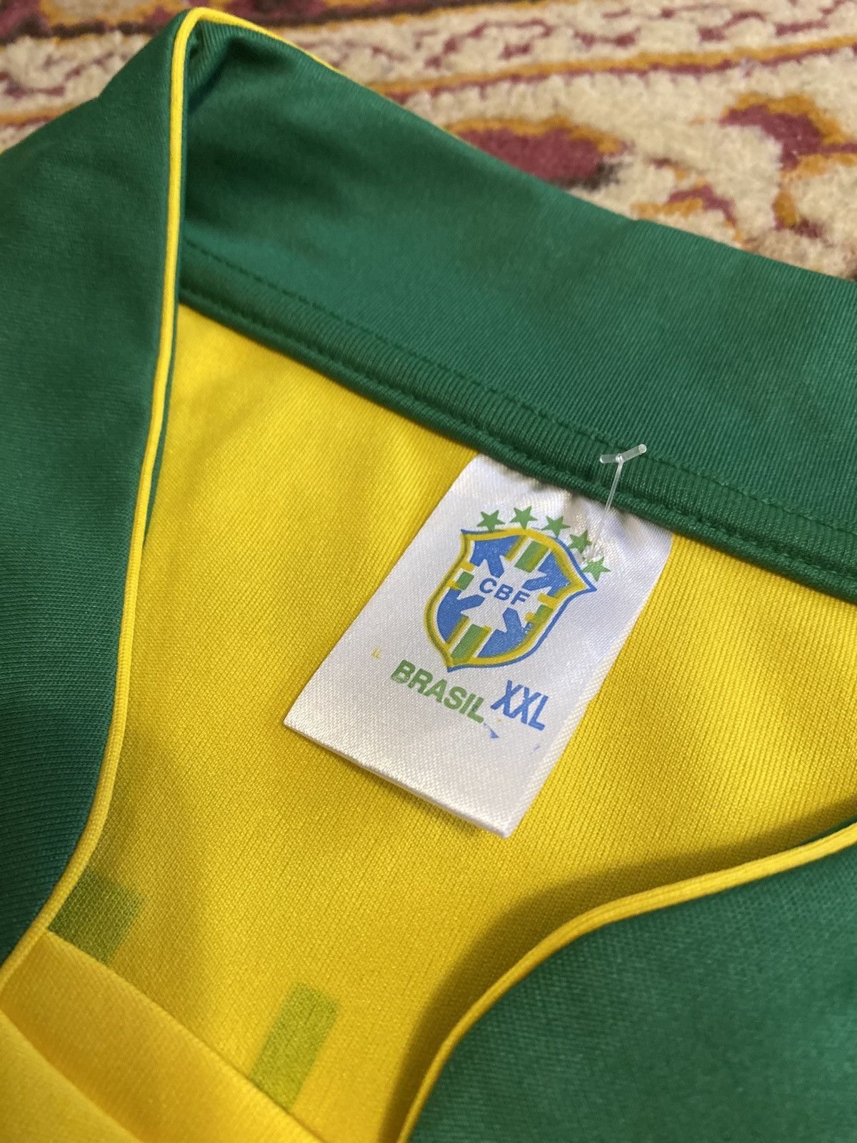 Vintage Blokecore Vintage Brazil #10 RONALDINHO Soccer Jersey Size US XXL / EU 58 / 5 - 16 Thumbnail