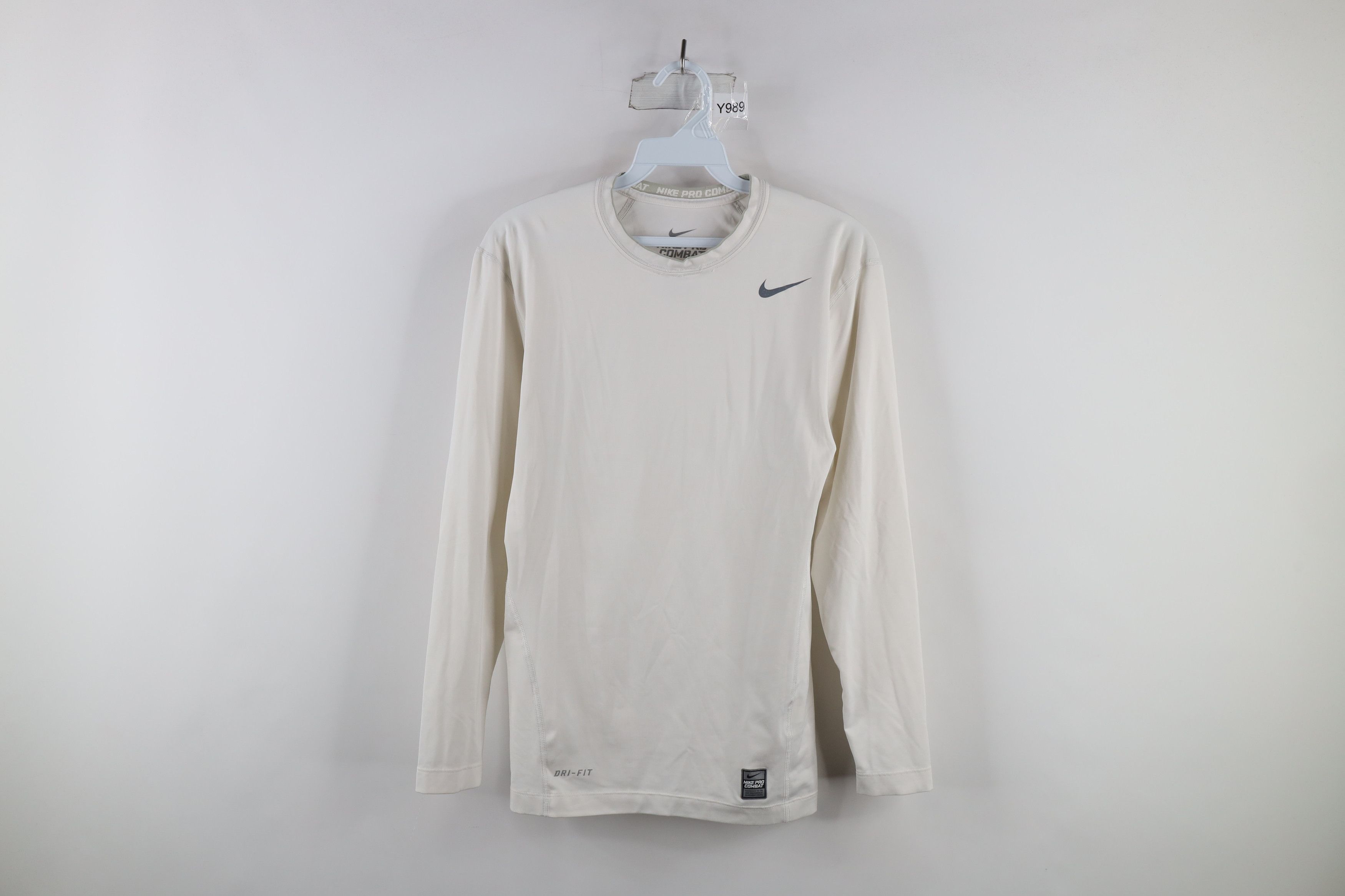 Nike × Vintage Vintage Nike Pro Combat Compression Training T-Shirt White Size US M / EU 48-50 / 2 - 1 Thumbnail