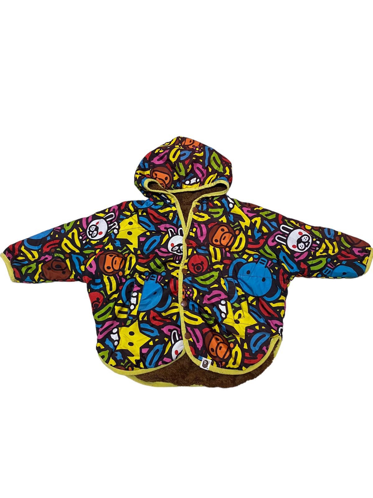 Bape ‼️BAPE FLEECE/NYLON JACKET REVERSBLE SIZE 2-3year ‼️ Size US XXS / EU 40 - 3 Thumbnail