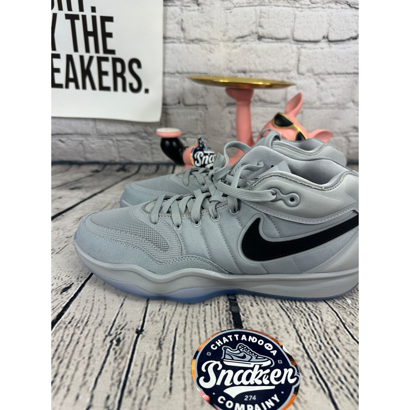Nike Nike Air Zoom GT Hustle 2 TB Basketball Shoes Mens 9.5 Gray Size US 9.5 / EU 42-43 - 3 Thumbnail