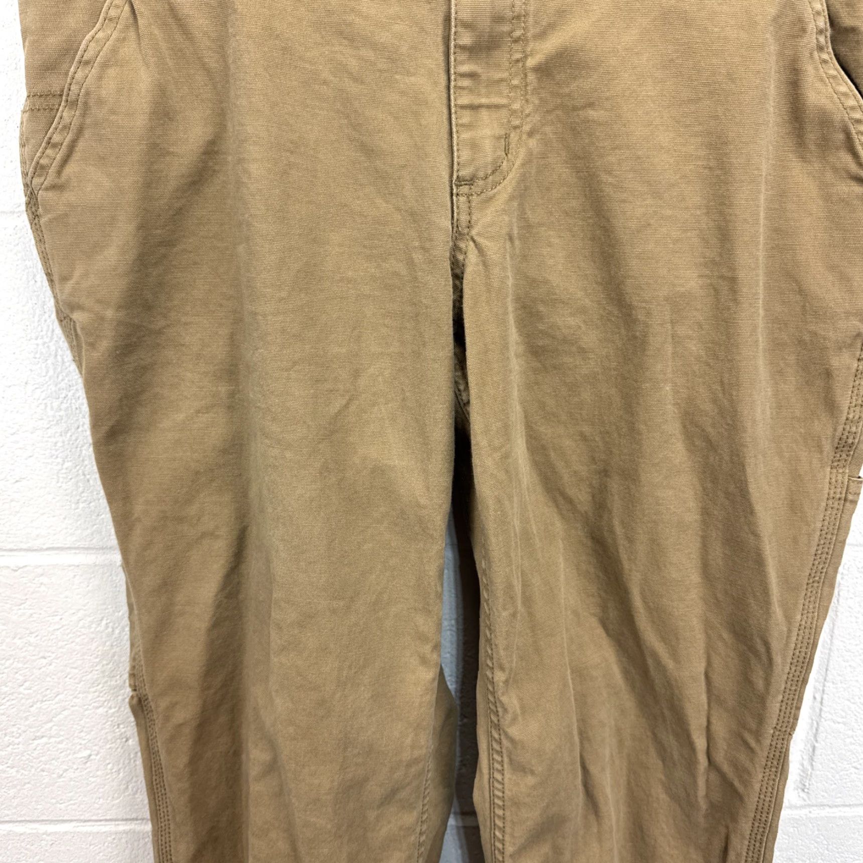 Carhartt Carhartt Women's Pants - Rugged Flex Loose Fit Canvas Work Pants - Brown - 14 Regular - 102080-257 - Straight Leg - Casual Workwear Size 36" / US 14 / IT 50 - 4 Thumbnail