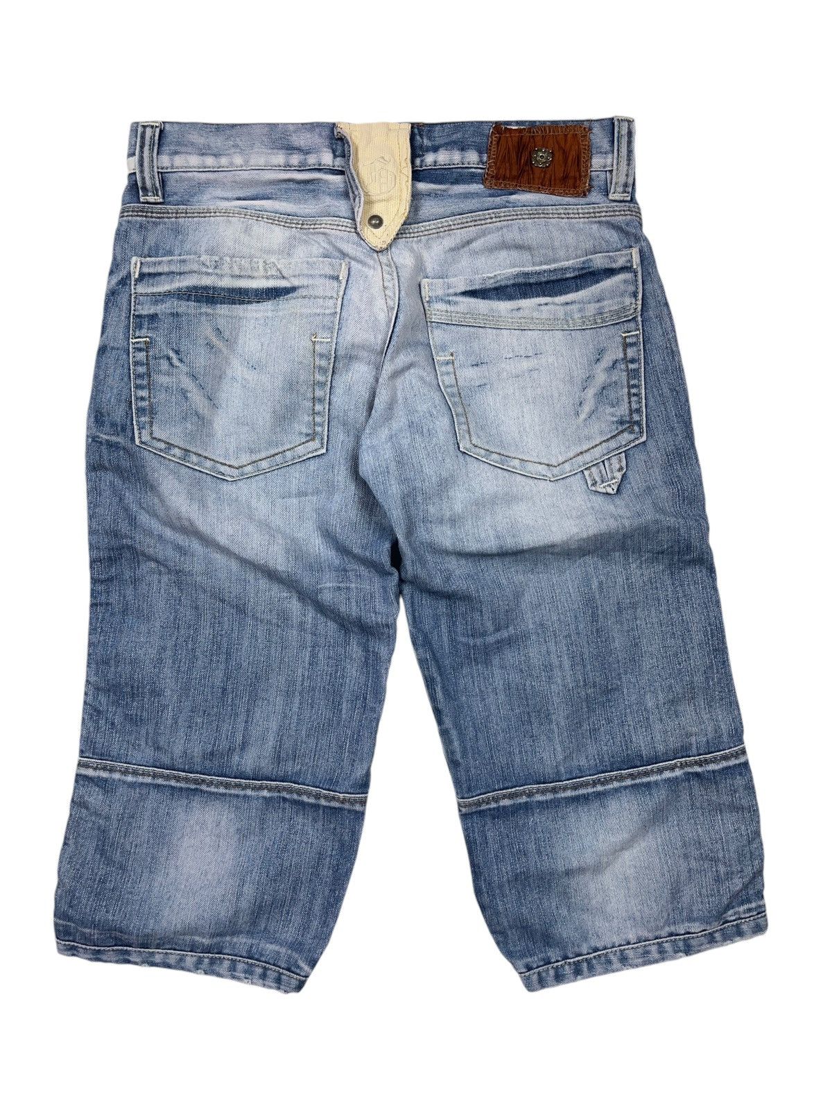 John Galliano × Vintage Vintage John Galliano Denim Shorts Distressed Style y2k Size US 29 - 2 Thumbnail