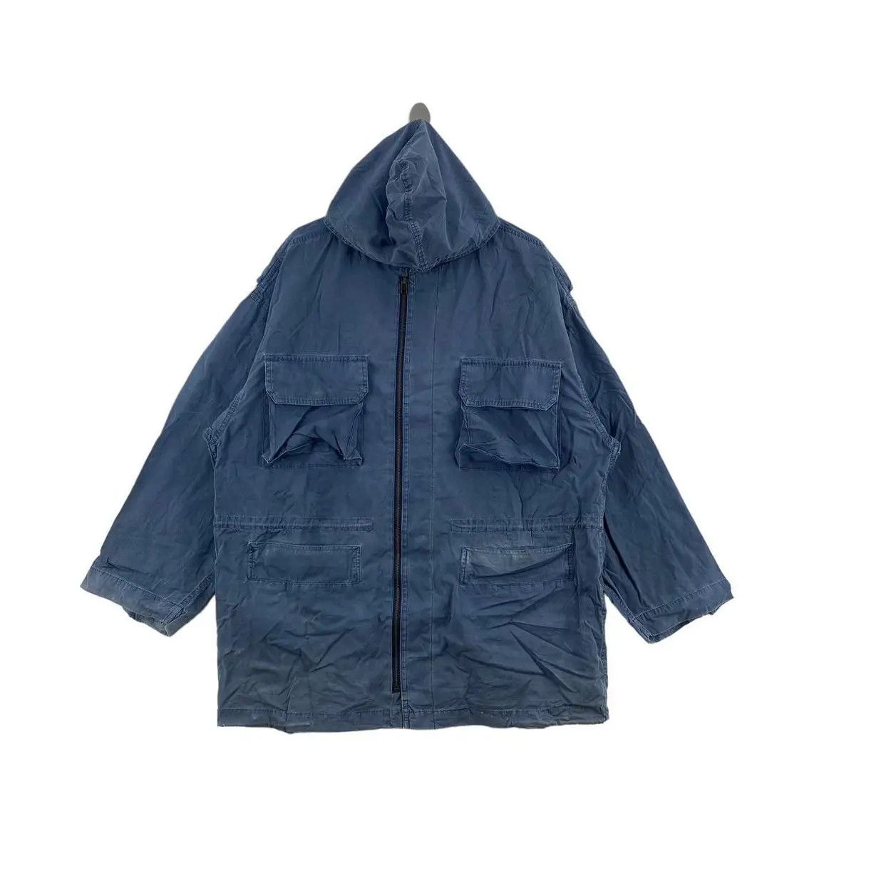 Vintage Vintage GLENOVER LONDON M65 Hoodie Indigo Worker Jacket Size US L / EU 52-54 / 3 - 8 Thumbnail