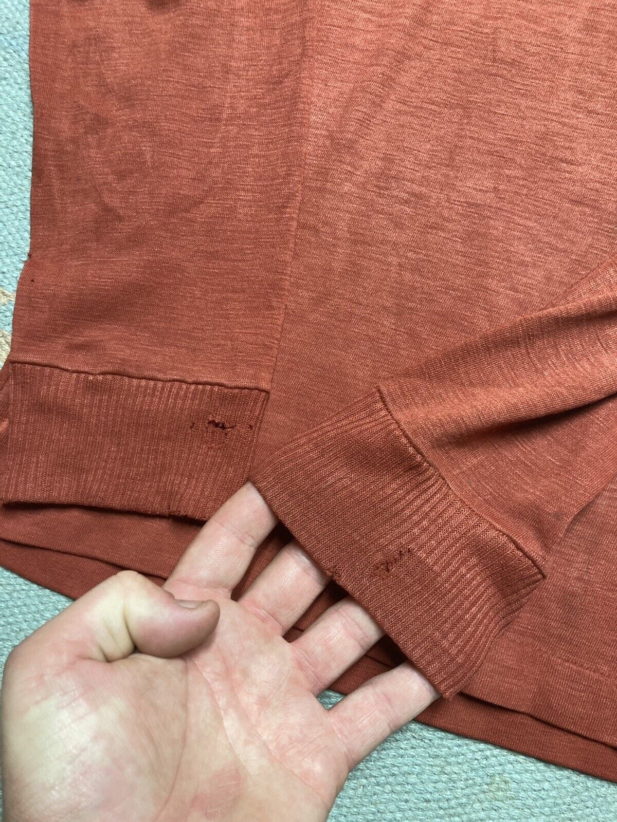 Vintage Vintage 70s turtleneck shirt acrylic soft burnt orange M Size US M / EU 48-50 / 2 - 2 Thumbnail