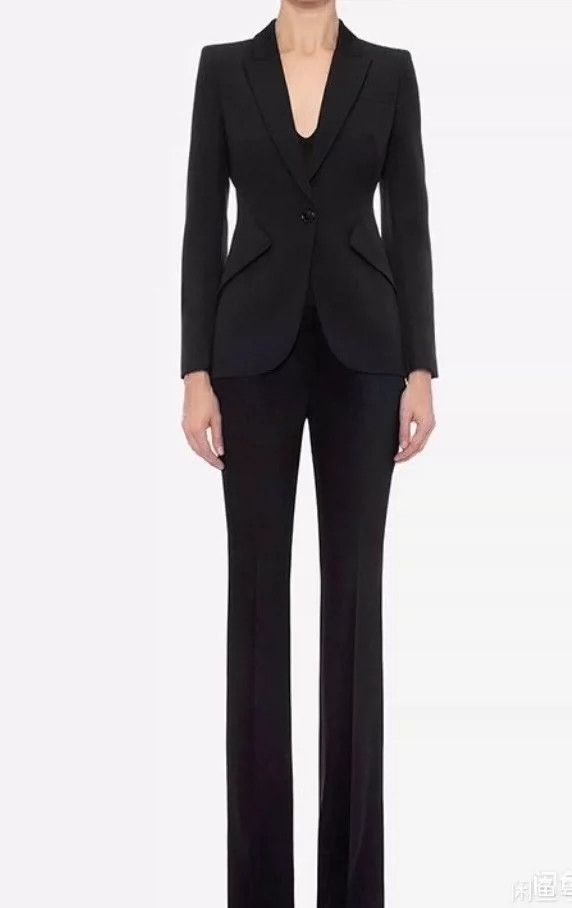 Alexander McQueen Alexander Mcqueen Black Suit Outfit for Women- DMC Size US M / EU 48-50 / 2 - 1 Thumbnail