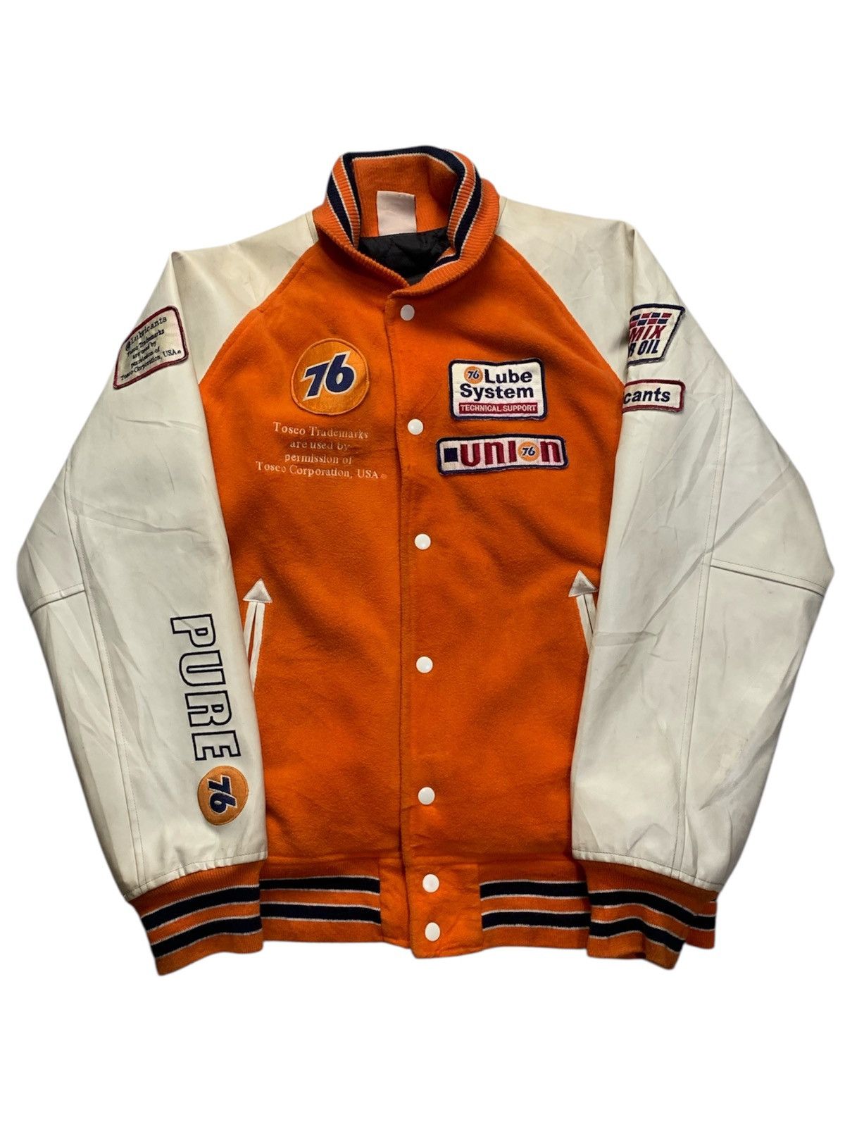Vintage 🐍 Vintage 76 Lubricants Varsity Jacket Size US L / EU 52-54 / 3 - 1 Thumbnail
