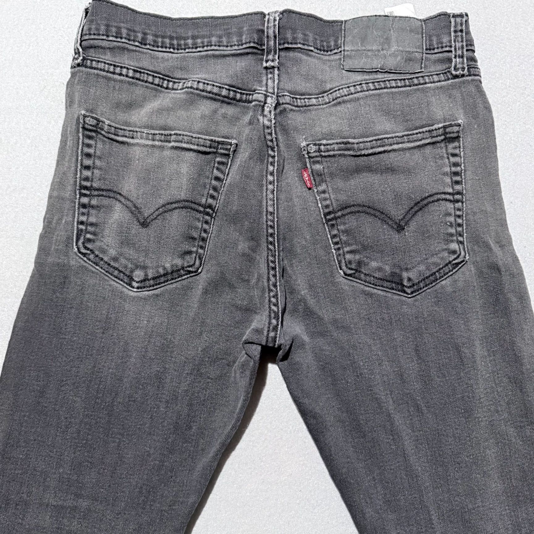 Levi's Levi's Jeans Men Black Skinny Denim Distressed Patches 33x32 - 5-Pocket Design Classic Jeans Size US 33 - 4 Thumbnail