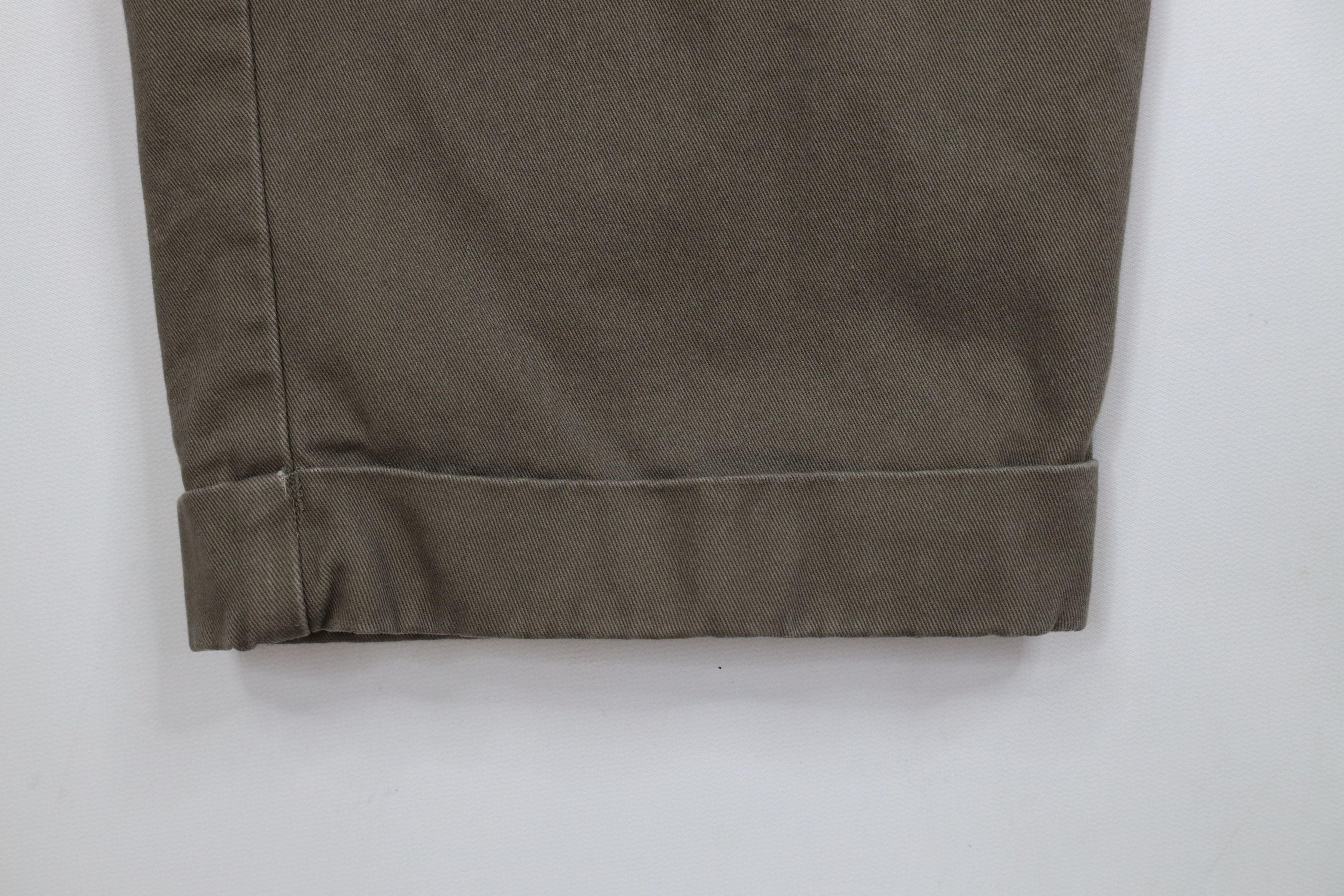 Cabelas × Vintage Vintage Cabelas Lined Pleated Cuffed Chino Pants Beige Size US 38 / EU 54 - 7 Thumbnail