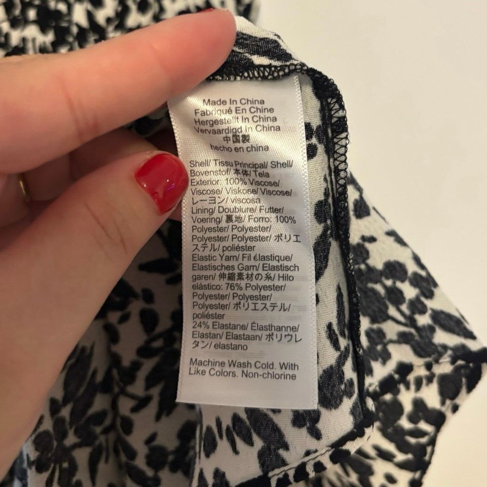 Madewell NWT Madewell Tie Shoulder Midi Dress in Floral Black Size 0 Size XS / US 0-2 / IT 36-38 - 7 Thumbnail