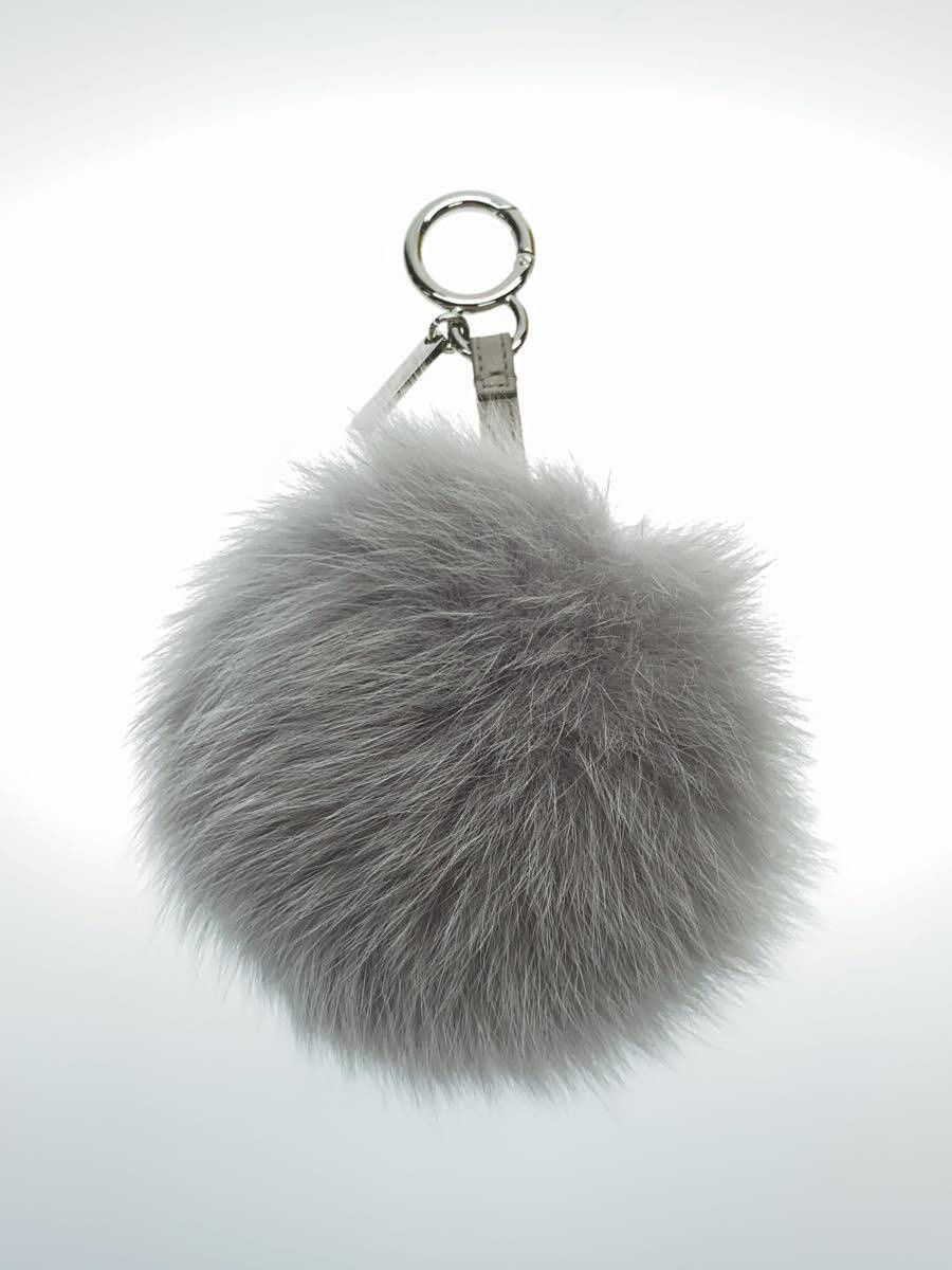 Fendi Fendi Pom-Pom Keychain Bag Charm Grey Size ONE SIZE - 2 Thumbnail