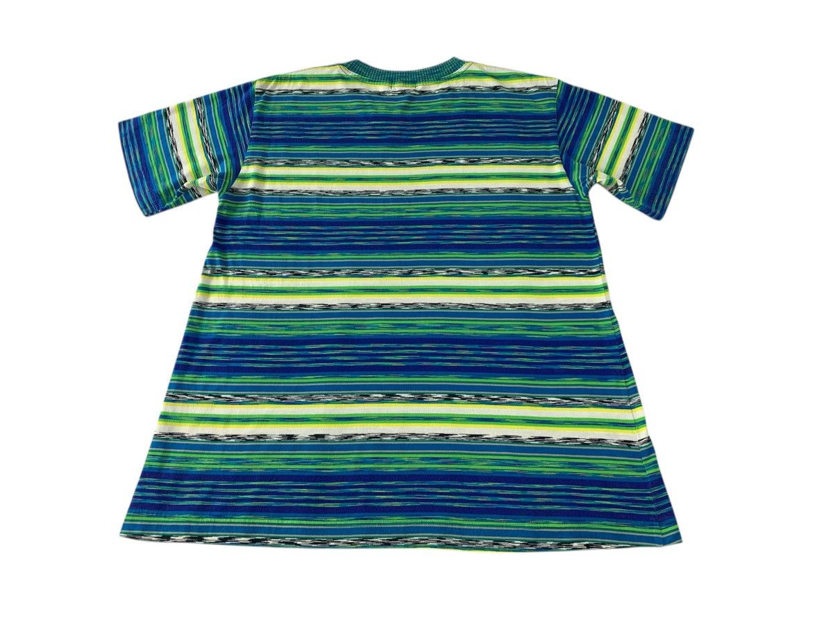 Missoni Vtg 90s Missoni Intimo Crewneck Striped Block Tee Size US M / EU 48-50 / 2 - 2 Thumbnail