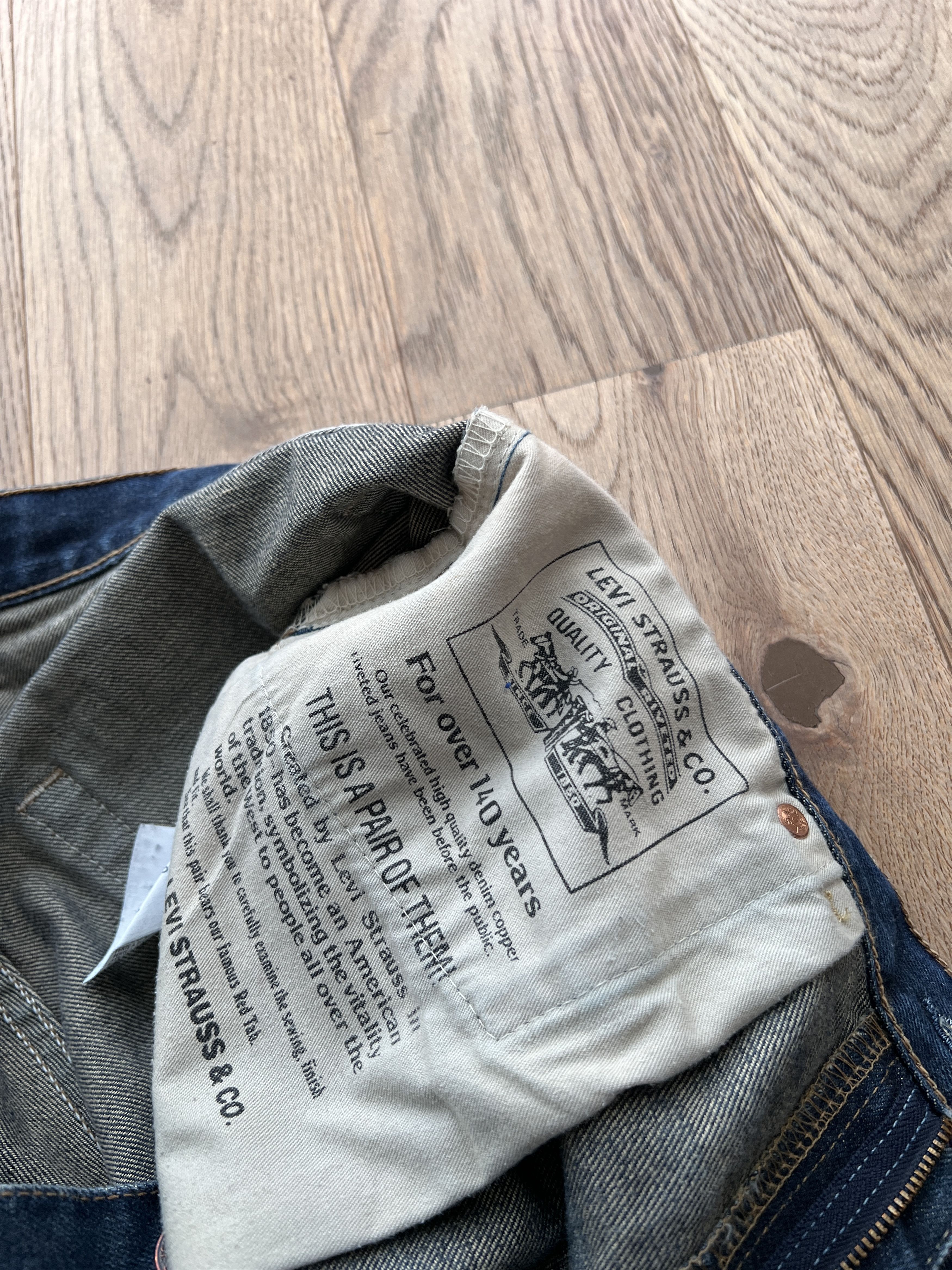 Levi's Vintage Clothing Levis 525 Flared boot cut VTG 00s Retro washed fabric denim Size US 30 / EU 46 - 18 Thumbnail