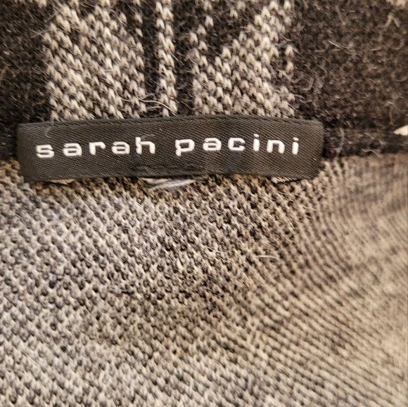Sarah Pacini Sarah Pacini Gray Wool Blend Plaid High Rise Skirt - M Size 28" / US 6 / IT 42 - 5 Thumbnail