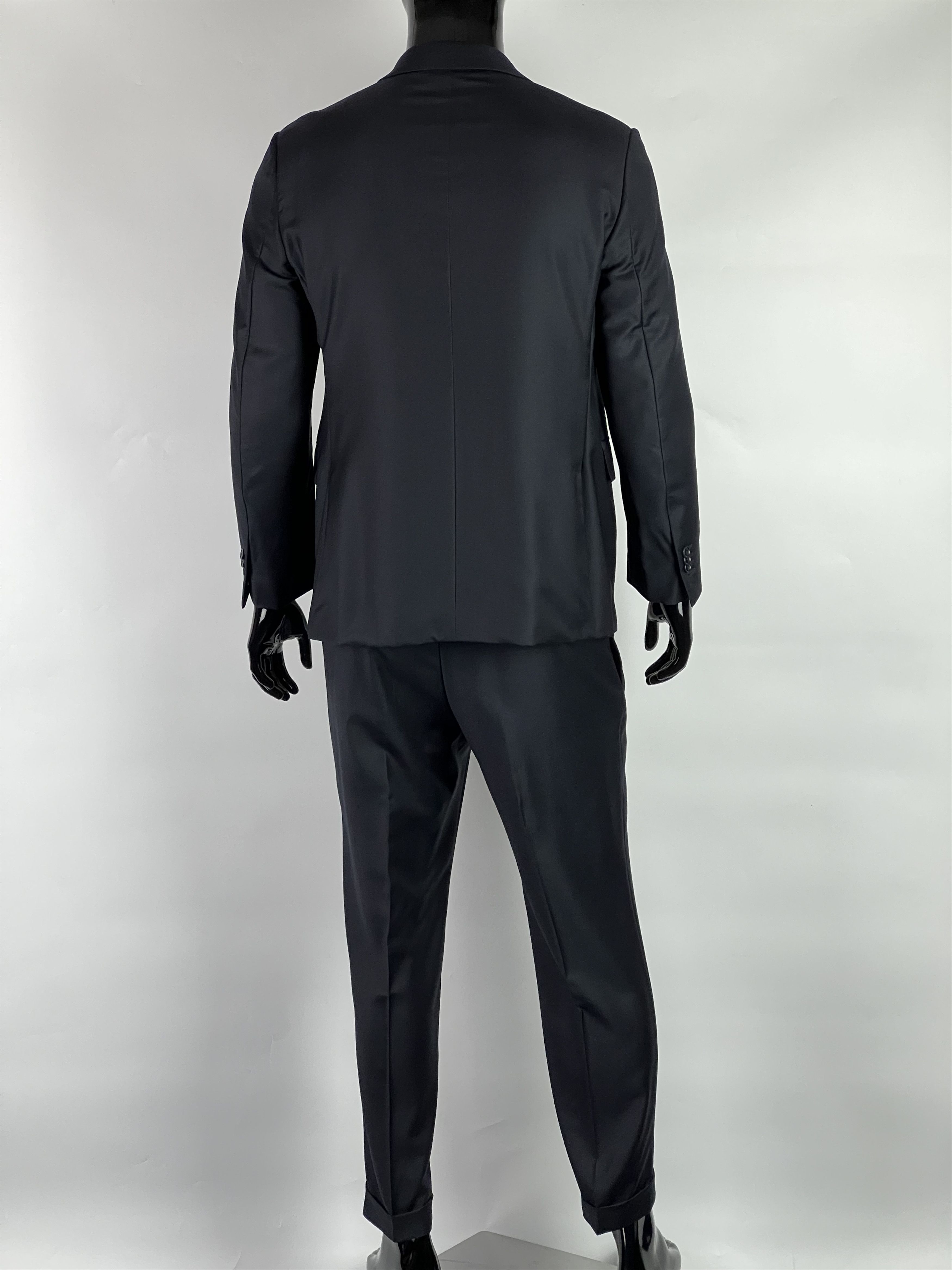Ermenegildo Zegna Ermenegildo Zegna Trofeo Navy Blue Wool Suit Size EU50 Size 50R - 3 Thumbnail