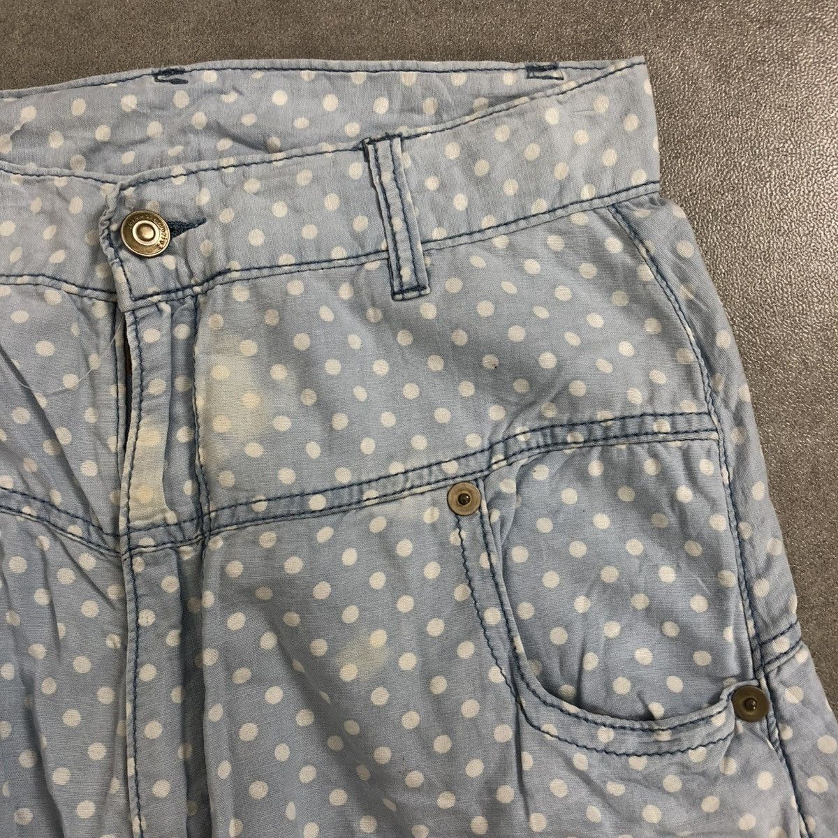 Issey Miyake × Japanese Brand × mercibeaucoup 🇯🇵2000s Issey Miyake Mercibeaucoup Drop Crotch Polkadot Pants Size US 27 - 14 Thumbnail
