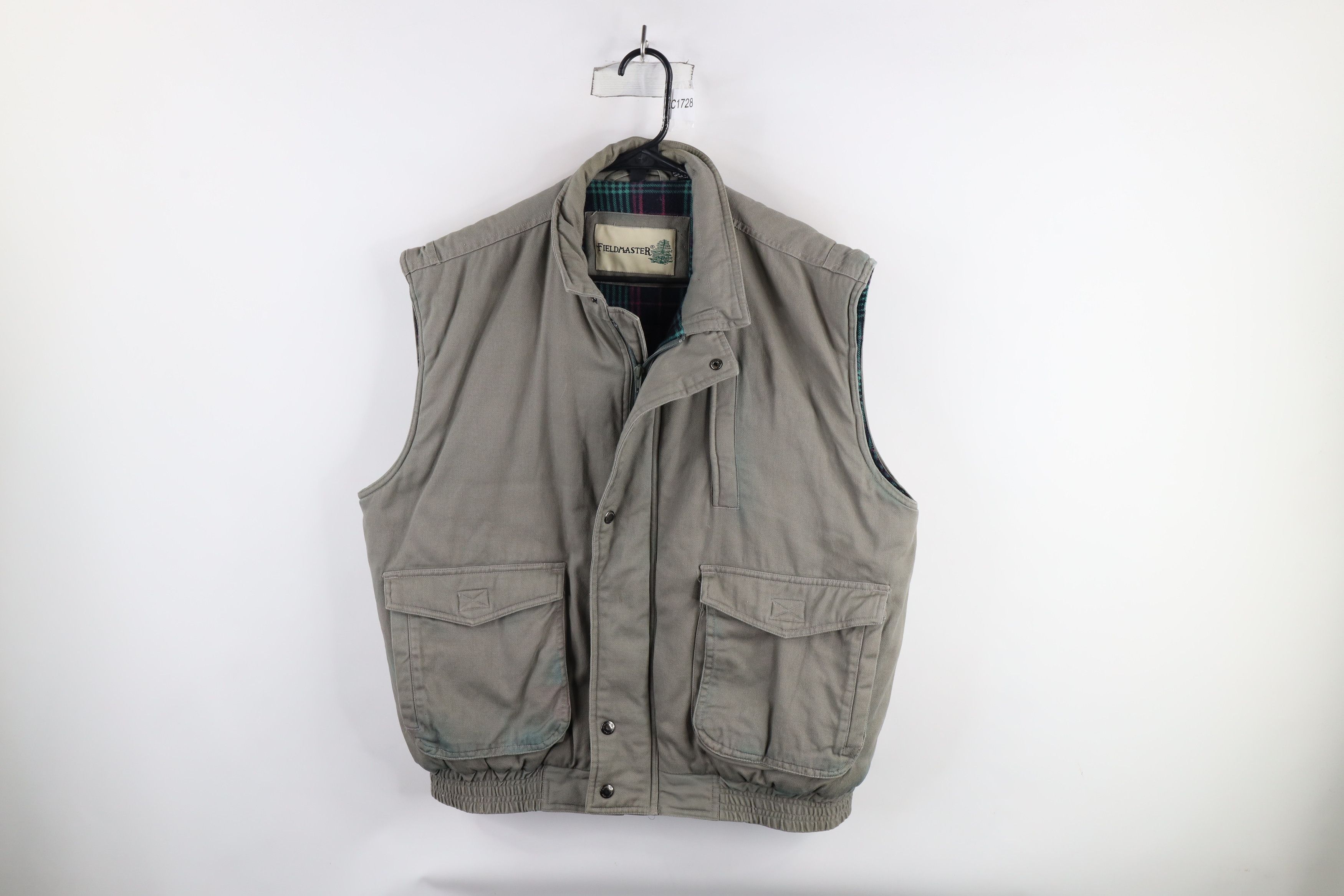 Vintage Vintage 90s Streetwear Flannel Lined Puffer Vest Jacket Size US L / EU 52-54 / 3 - 1 Thumbnail