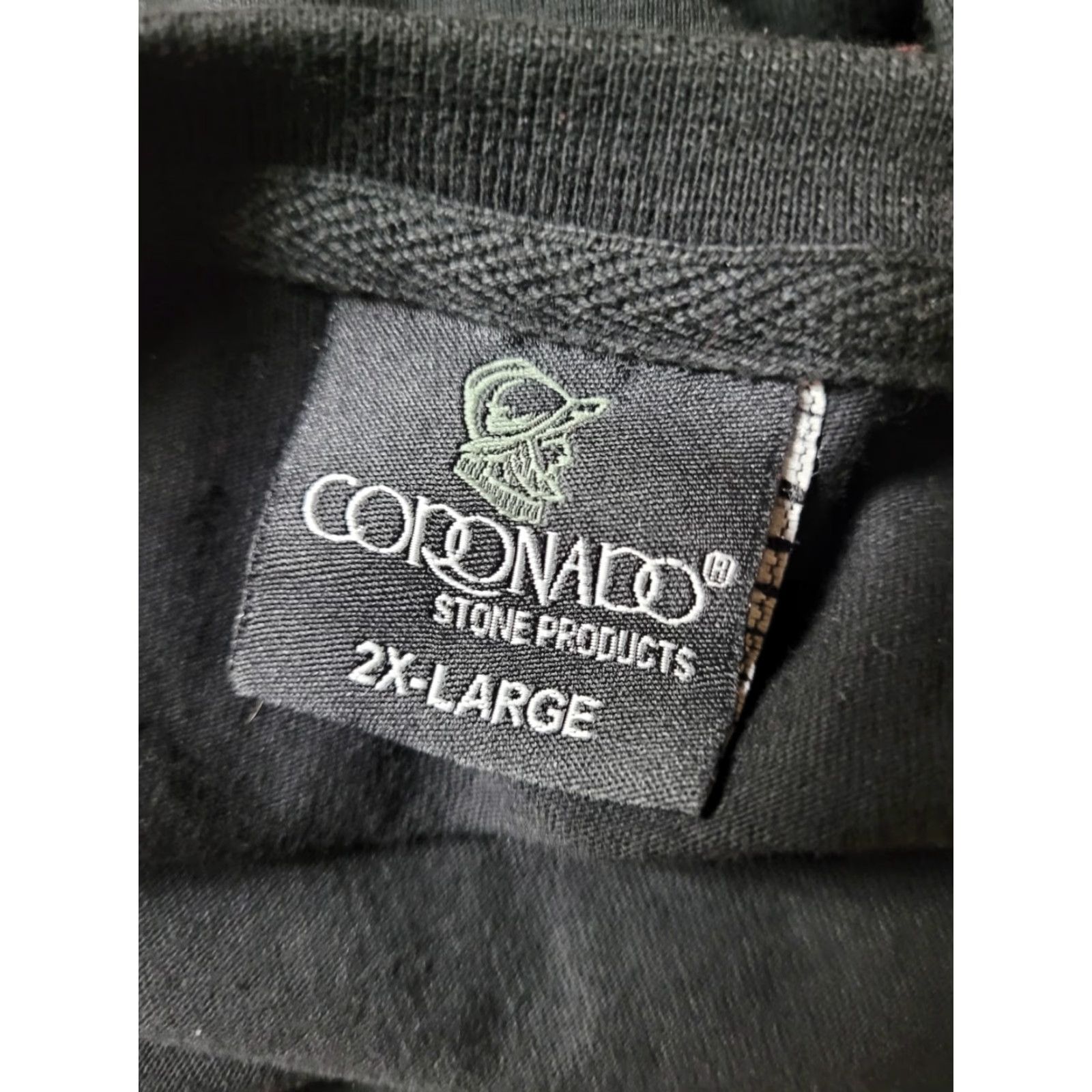 Vintage Coronado T-Shirt Shirt Masonry Men Large Black 100% Cotton Logo Short Sleeve Crew Neck Size US L / EU 52-54 / 3 - 5 Thumbnail