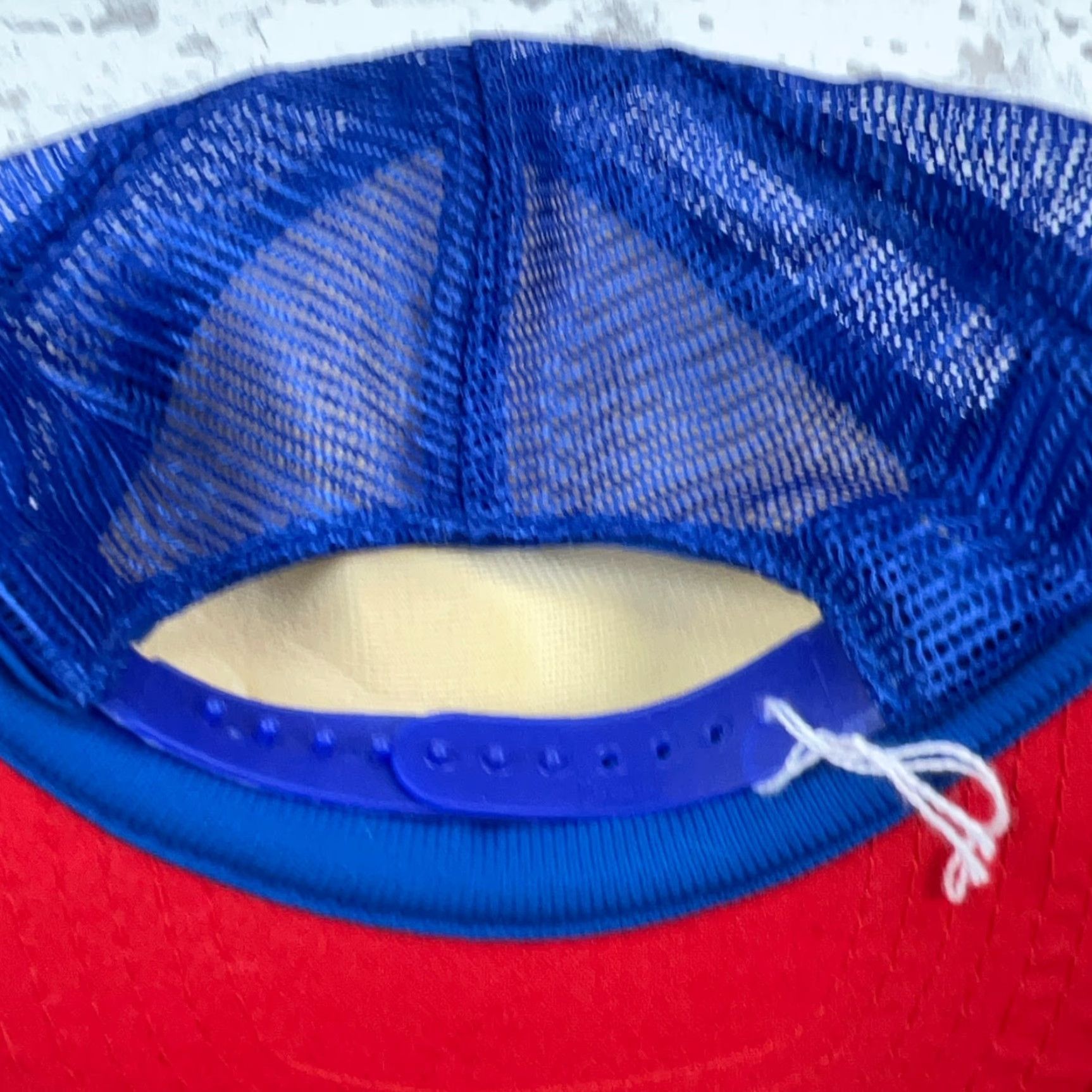 Vintage VINTAGE Otto Trucker Hat Cap Snap Back Red White Blue Drag Racing Y2K 2000s Mens Adjustable Blue Hat Size ONE SIZE - 5 Thumbnail