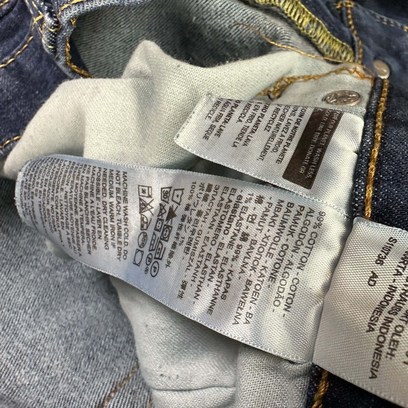 Levi's Levi's 514 Mens Jeans Regular Straight Mid Rise Size (34x32) Size US 36 / EU 52 - 7 Thumbnail