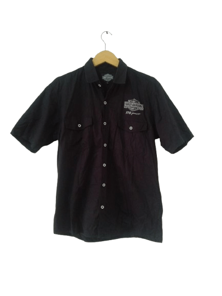 Harley Davidson Vintage Harley Davidson Shirt Motorcycle Embroidered Logo Size US XL / EU 56 / 4 - 2 Thumbnail