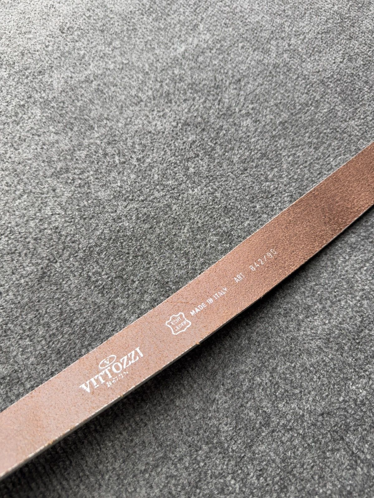Japanese Brand Vintage Italian Vittozzi Leather Belt Boho Western Buckle Size ONE SIZE - 12 Thumbnail