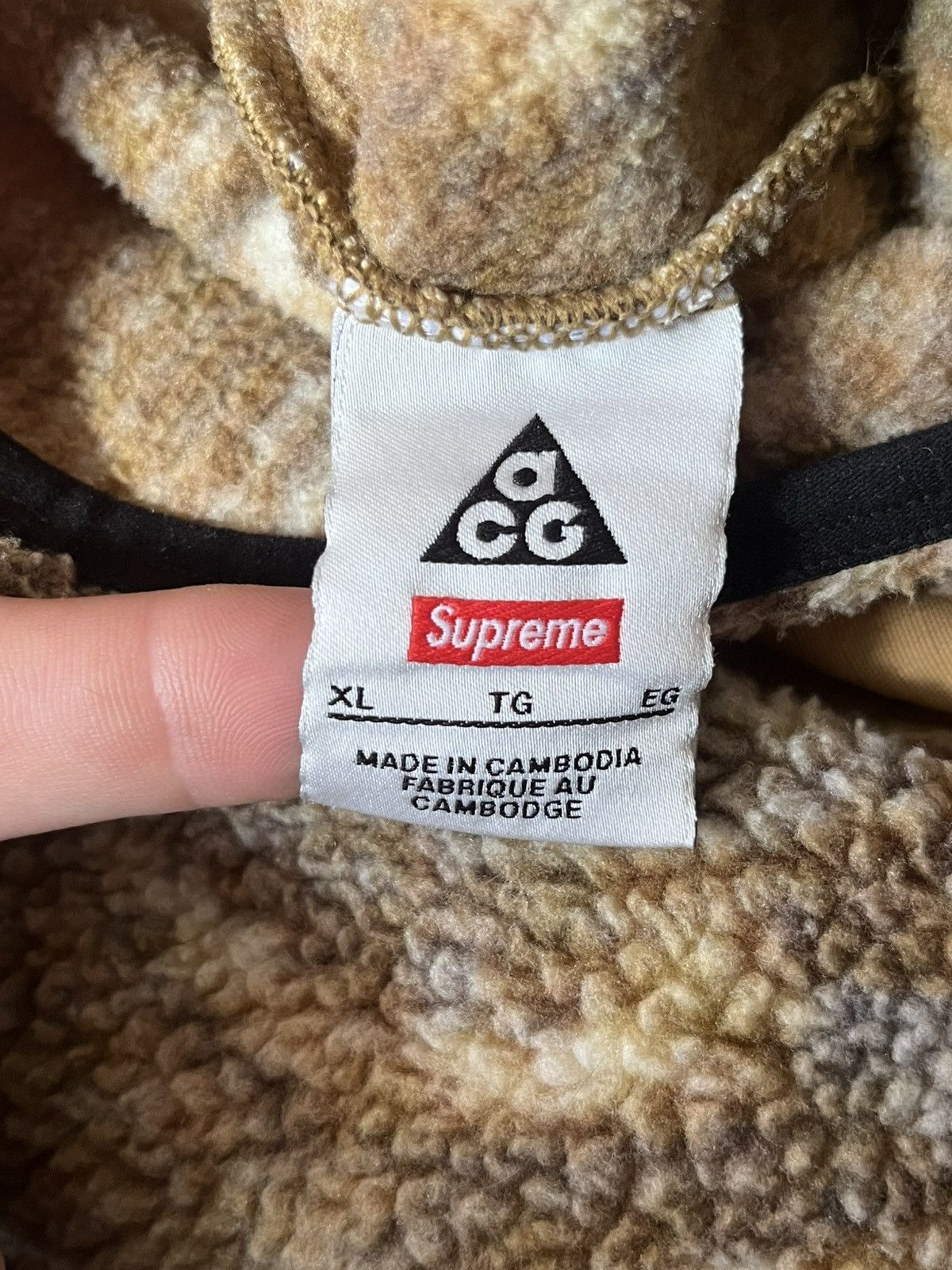 Nike ACG × Supreme Supreme/Nike ACG Fleece Pullover Size US XL / EU 56 / 4 - 6 Thumbnail