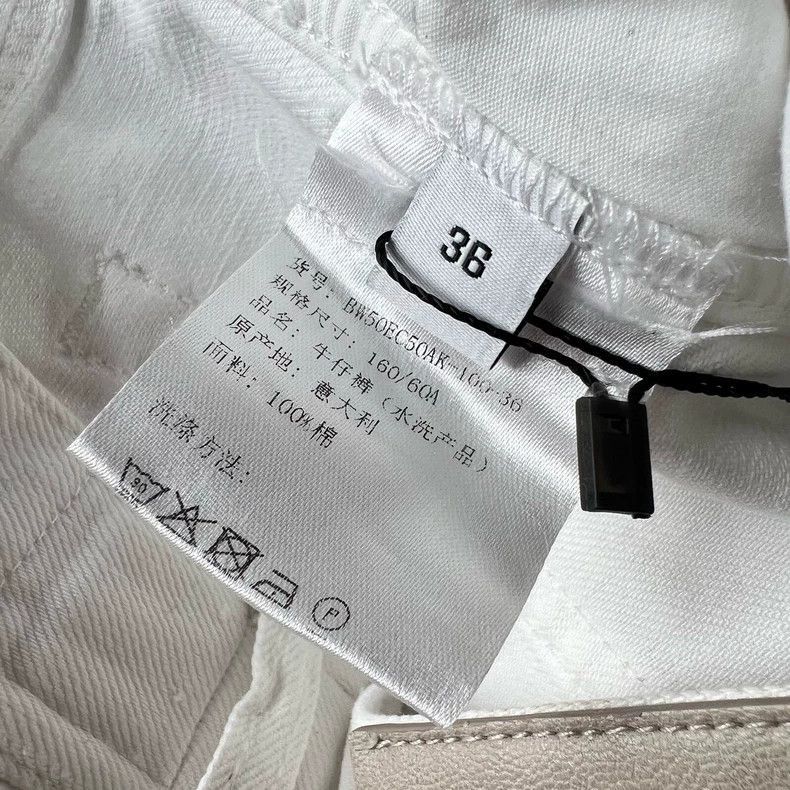 Givenchy Givenchy Givenchy White Distressed Jeans Size 38 -2507 Size 37" - 7 Thumbnail