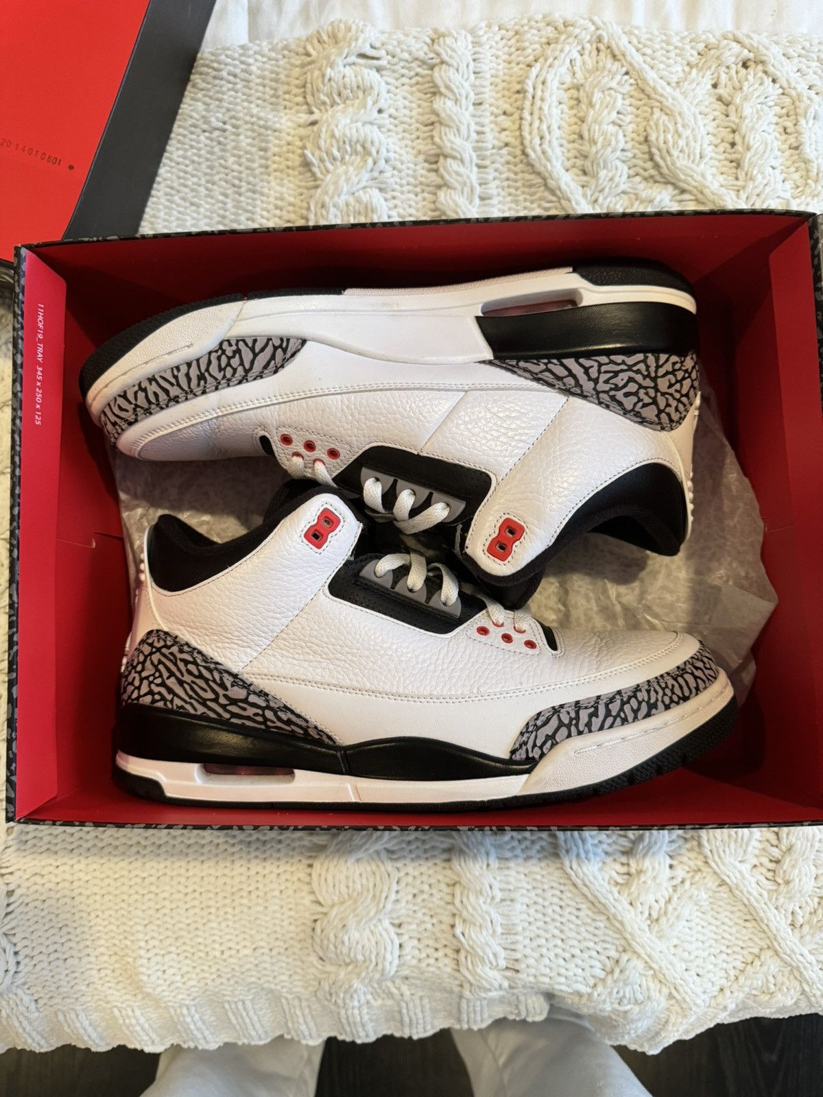 image of Jordan Nike Jordan Retro 3 Inferred 23 Shoes in White, Men's (Size 11)