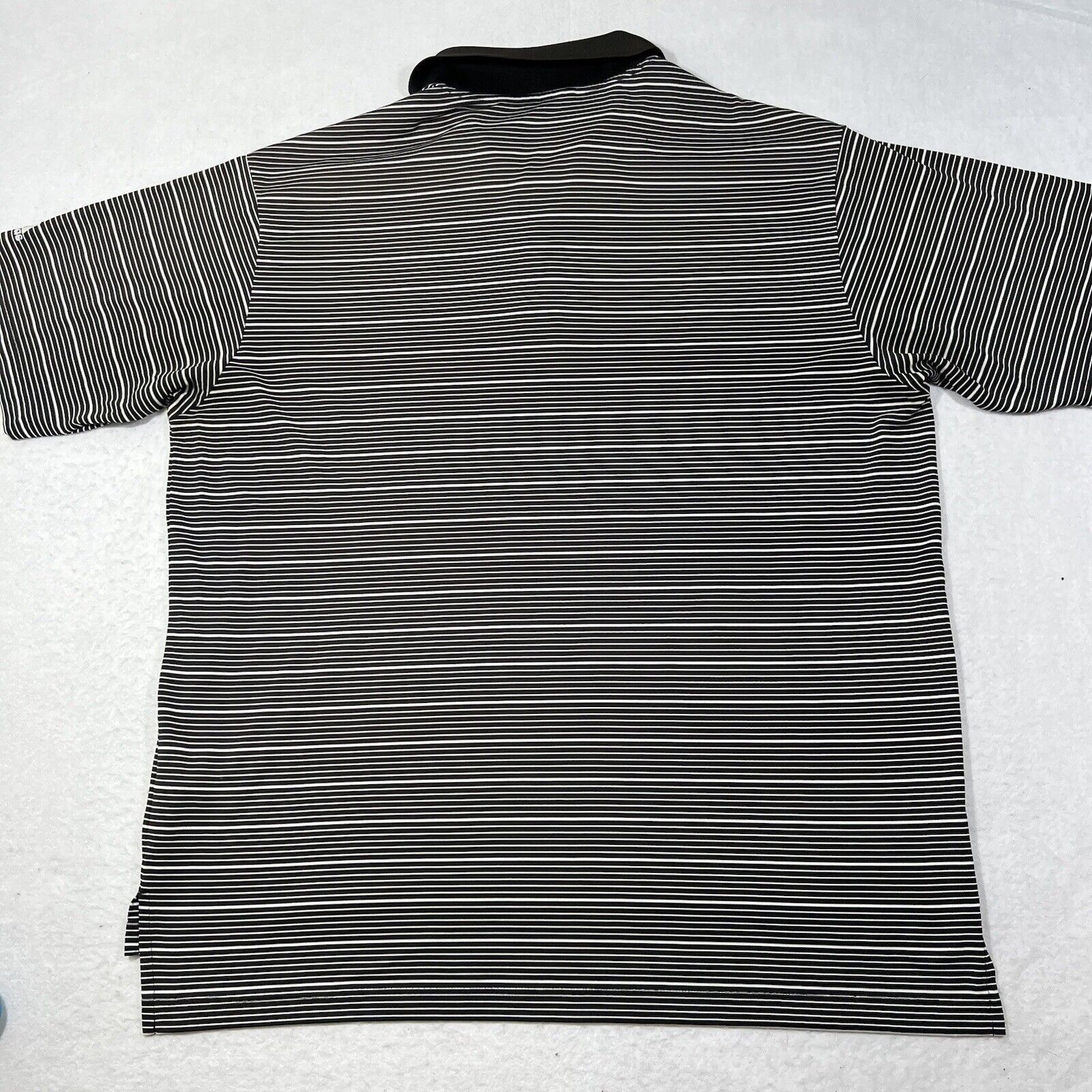 Adidas Adidas Short Sleeve Polo Black & White Striped Shirt Size US XL / EU 56 / 4 - 10 Thumbnail