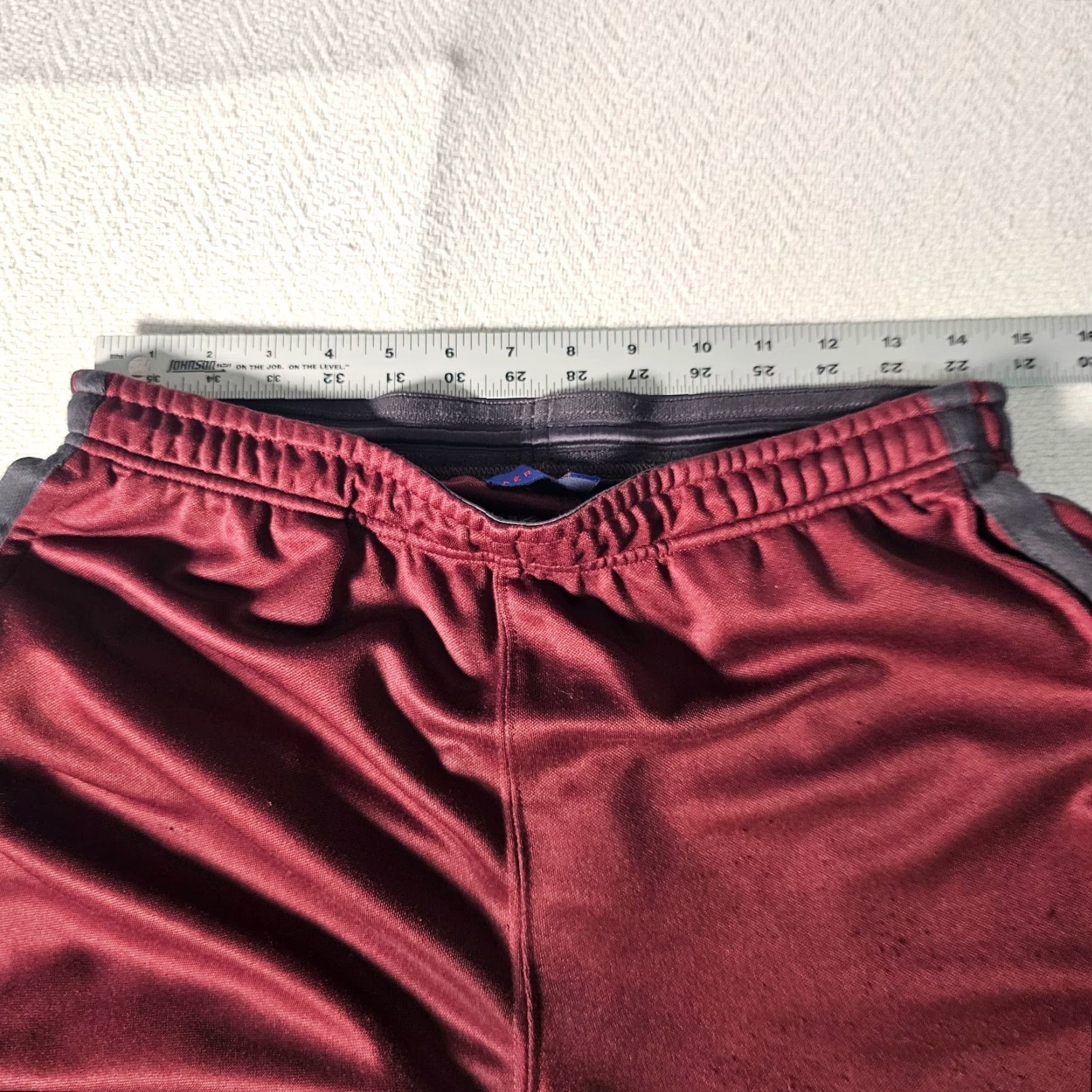 Vintage Aéropostale Pants Mens Large Red Pull On Drawstring Track Polyester Ankle Zip Size US 33 - 5 Thumbnail