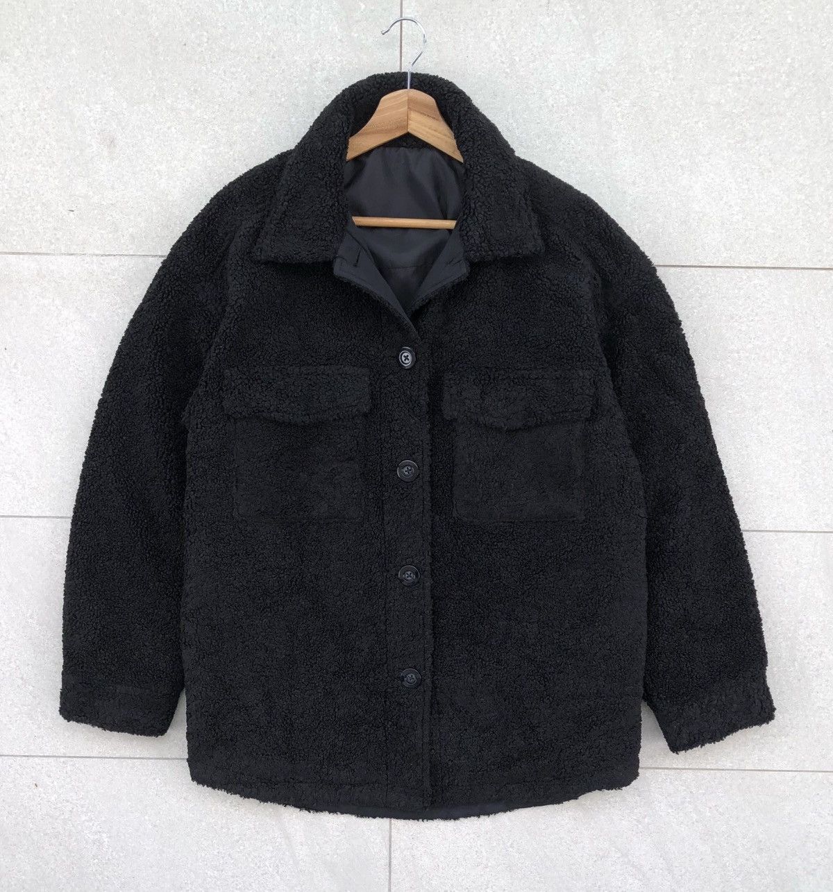 GU Japanese Brand Gu Sherpa Button Up Jacket Size US XL / EU 56 / 4 - 5 Thumbnail