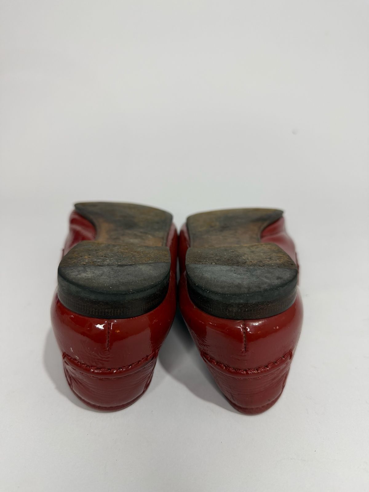 Gucci Gucci Patent Leather Web Horsebit Loafers - Size 38 Size US 8 / IT 38 - 9 Thumbnail